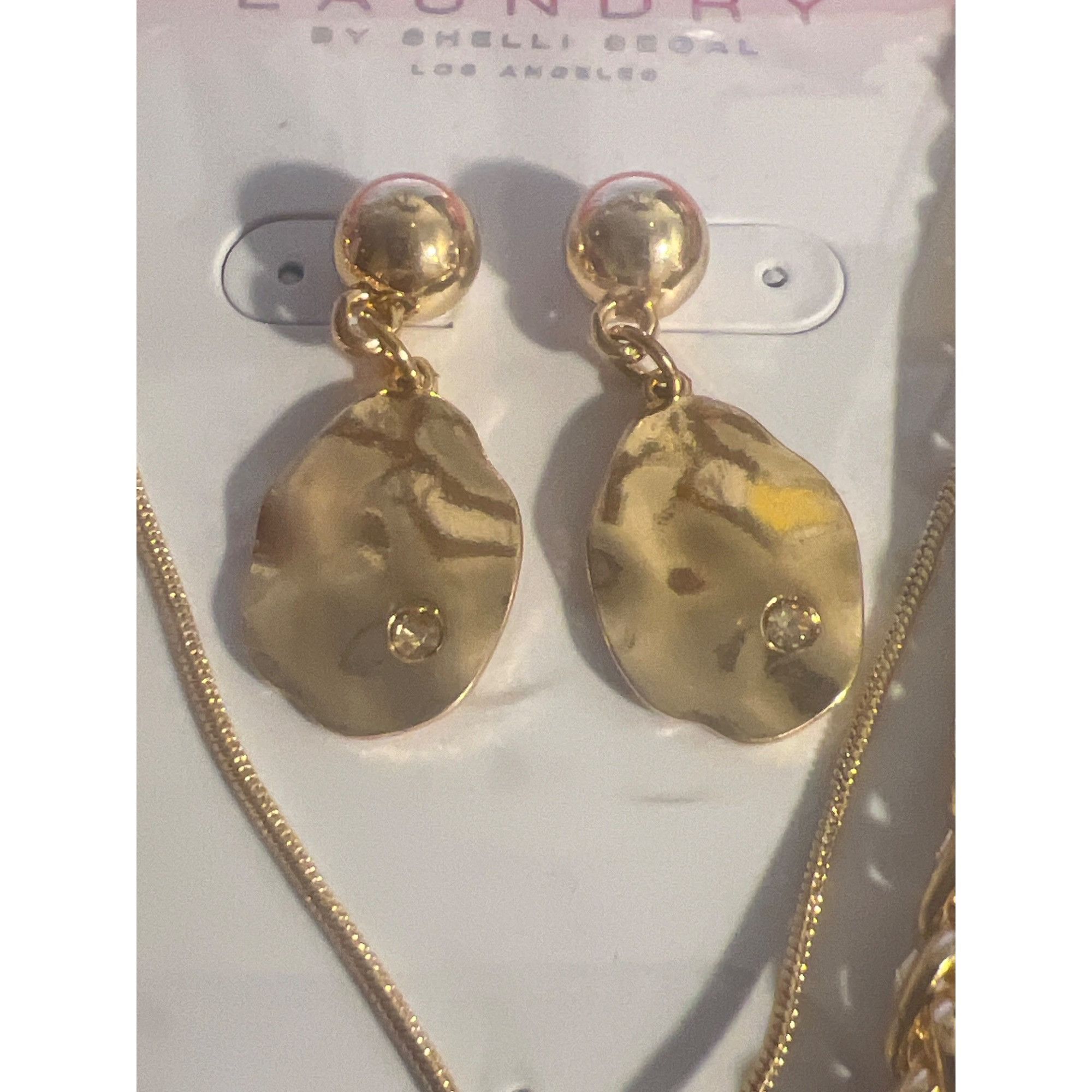 Laundry by Shelli Segal Laundry Shelli Segal Layered Necklace Earrings Set Gold Tone Size ONE SIZE - 3 Thumbnail