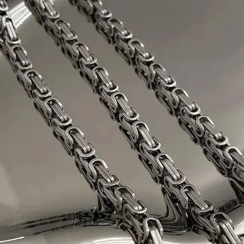Designer Titanium Steel Link Chain Necklace for Men Women Size ONE SIZE - 6 Thumbnail