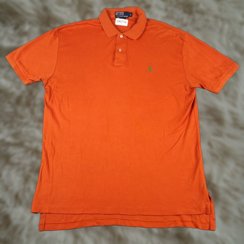 Ralph Lauren Ralph Lauren Polo Shirt Mens L Orange Pony Casual Short Sleeve Polo Shirt Fashioned by Ralph Lauren Pony Logo Size US L / EU 52-54 / 3 - 1 Thumbnail