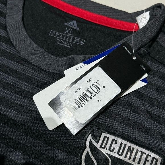 Adidas Nwt Men's adidas Black D.C. United 2018 Replica Jersey XL Size US XL / EU 56 / 4 - 7 Thumbnail