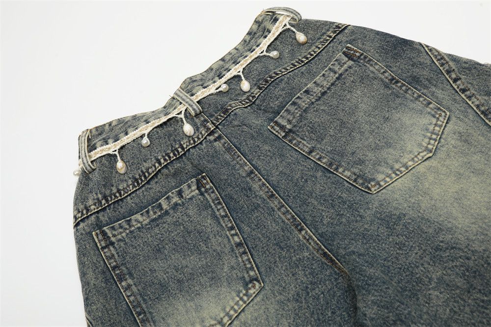 Japanese Brand × Jean Men's distressed punk vintage washed ripped scimitar jeans Size US 32 / EU 48 - 6 Thumbnail