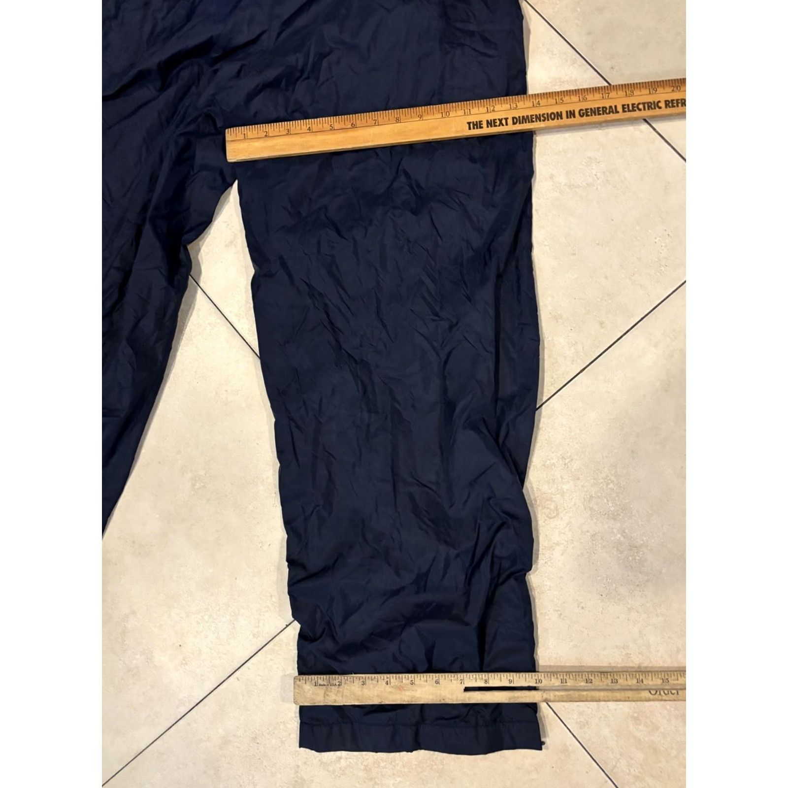 Nike Nike Pants Mens XL Blue Nylon Track Lined Elastic Waist Zip Pockets Warm Up Size US 36 / EU 52 - 7 Thumbnail