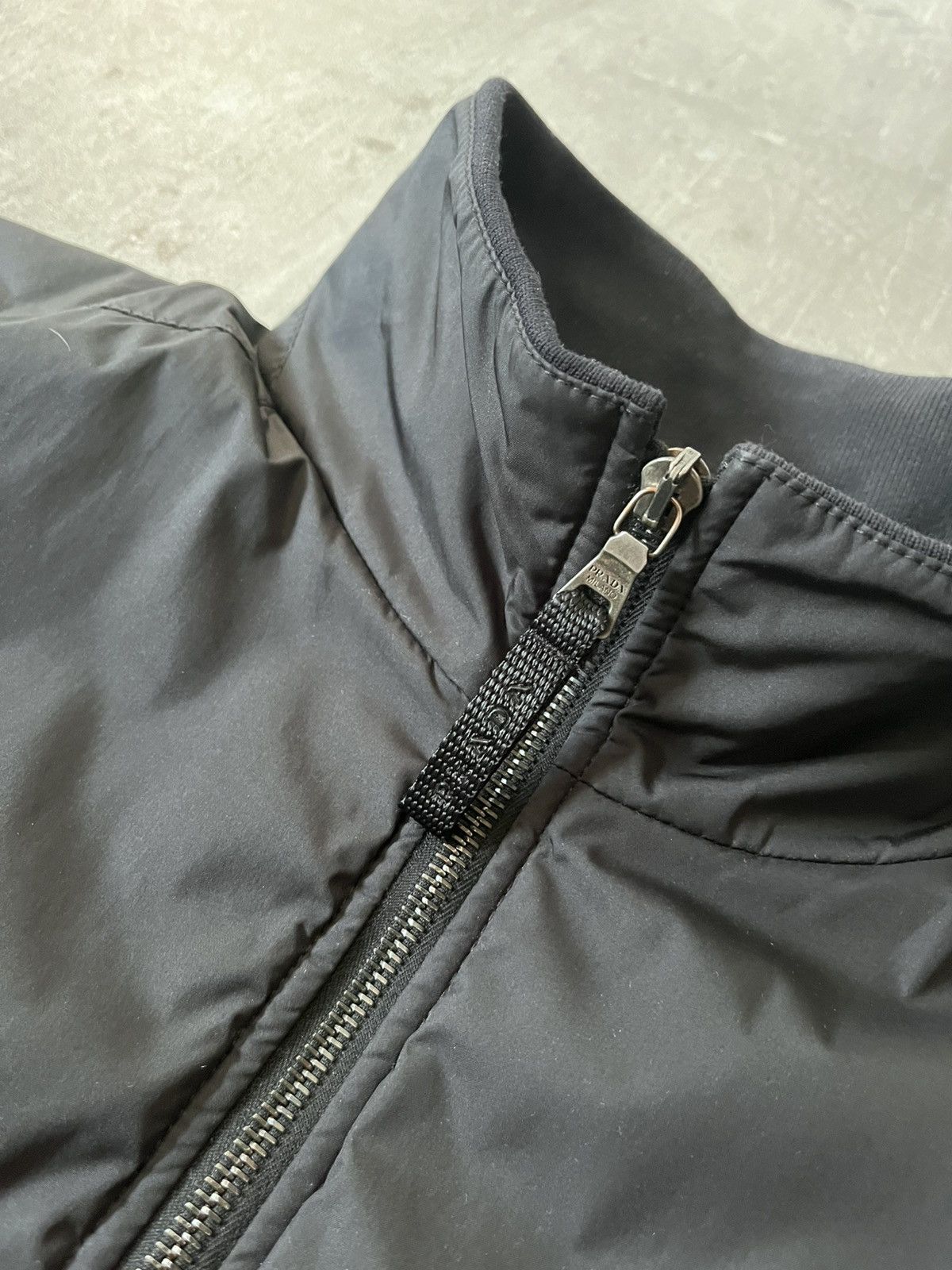 Prada Prada F/W 2007 Bomber jacket black nylon Size US L / EU 52-54 / 3 - 11 Thumbnail