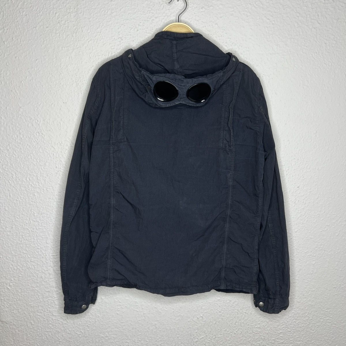 C.P. Company C.P. Company Garment Dyed Google Jacket Overshirt Navy Logo Size US L / EU 52-54 / 3 - 10 Thumbnail