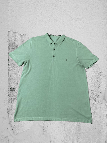 Allsaints × Japanese Brand Allsaints Luxury Streetwear Polo Tee Size US XXL / EU 58 / 5 - 1 Thumbnail