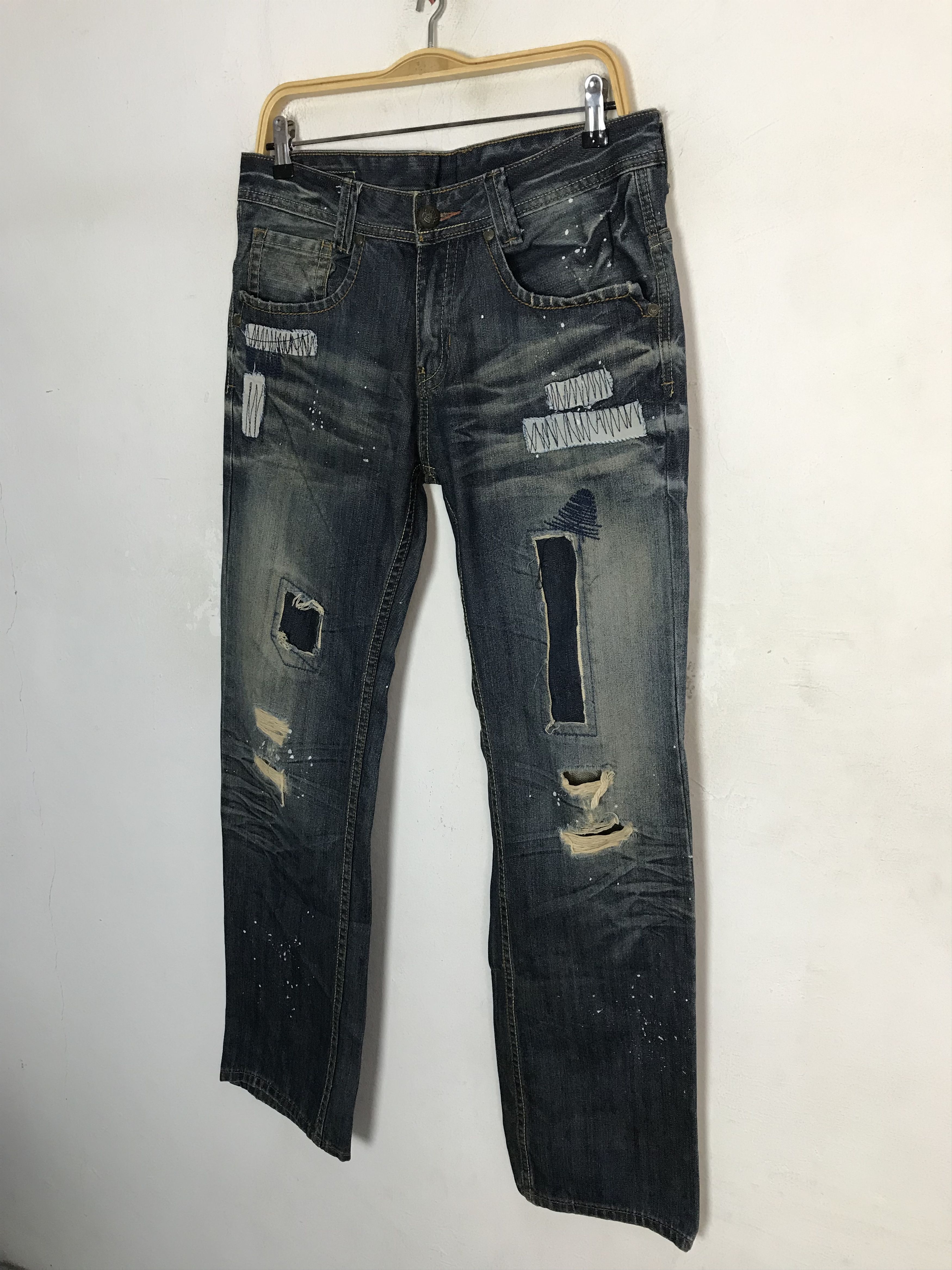 Robins Jeans Distressed Styled Japanese Robins Jeans Straight Cut Size US 32 / EU 48 - 4 Thumbnail
