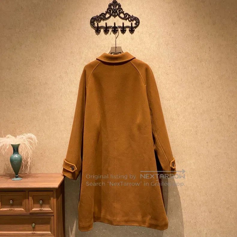 Balenciaga Balenciaga Red Brown Woolen Coat Size XL / US 12-14 / IT 48-50 - 2 Thumbnail
