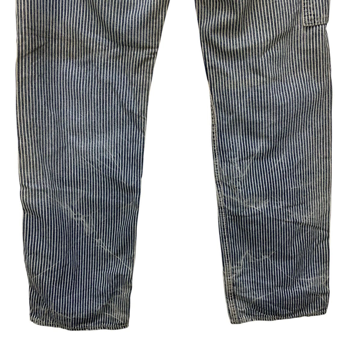 Eternal 💥Vintage Faded Eternal Double Knees Carpenter Denim Hikory Size US 29 - 9 Thumbnail