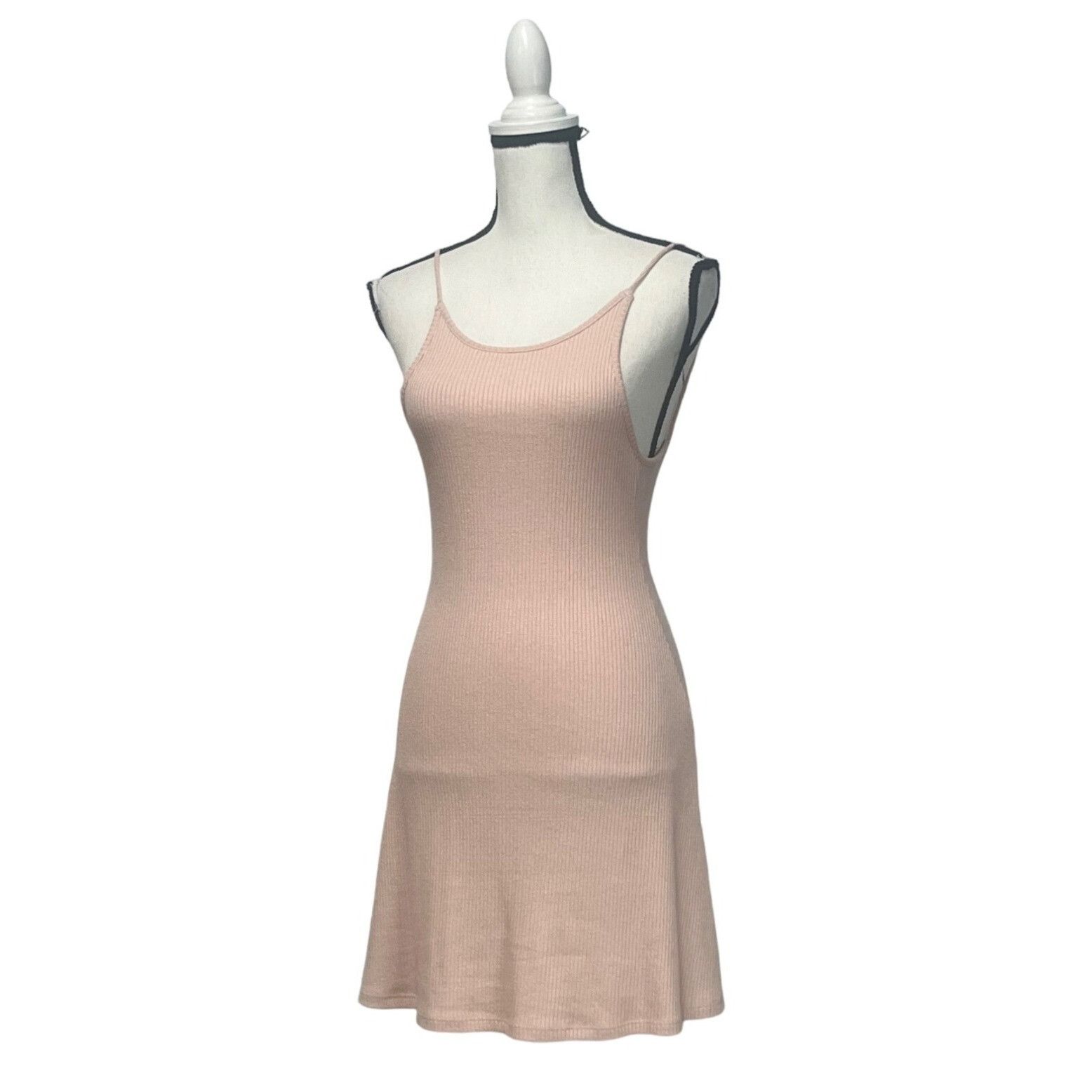 Topshop Women's Topshop Rib Scoop Back Dress, Size 2 US (fits Like 0 Size XS / US 0-2 / IT 36-38 - 3 Thumbnail