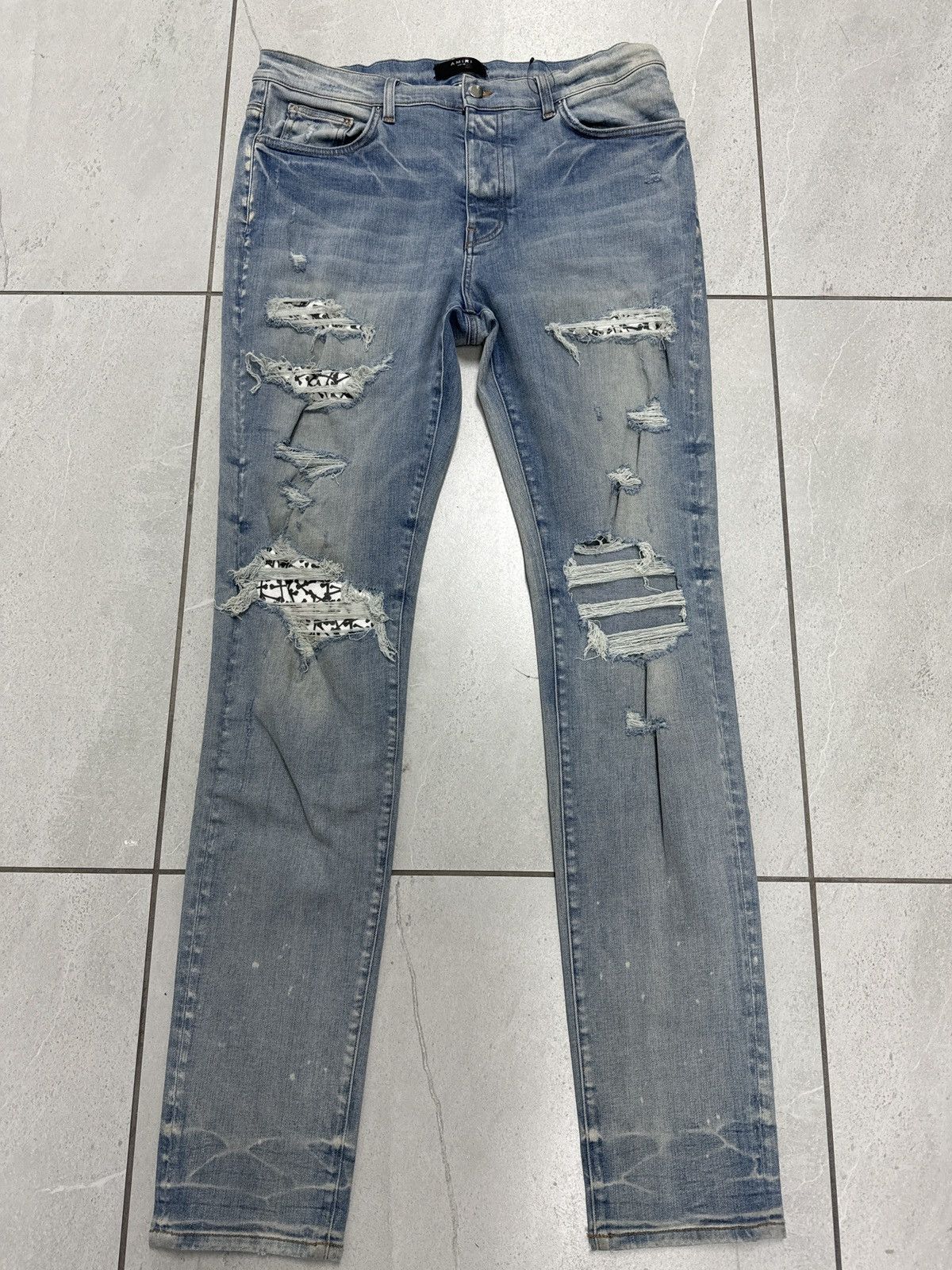 Amiri Amiri thrasher light wash bone Size US 38 / EU 54 - 1 Thumbnail