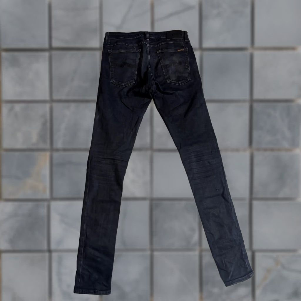 Nudie Jeans Nudie Jeans Co Jeans Mens 34x34 Black Dark Wash Slim Skinny Denim Pants Size US 34 / EU 50 - 1 Thumbnail