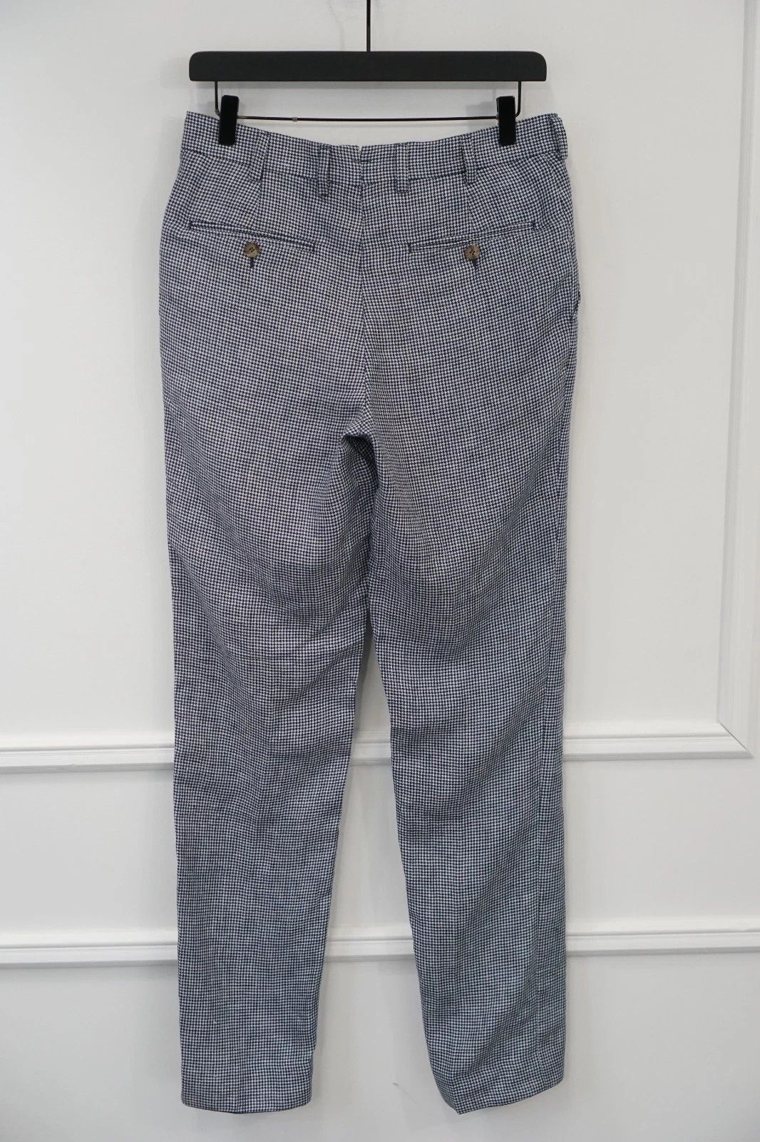 Suitsupply Men Suitsupply Pants Blue 100% Linen Size EU44 UK/US34 Size 34R - 2 Thumbnail