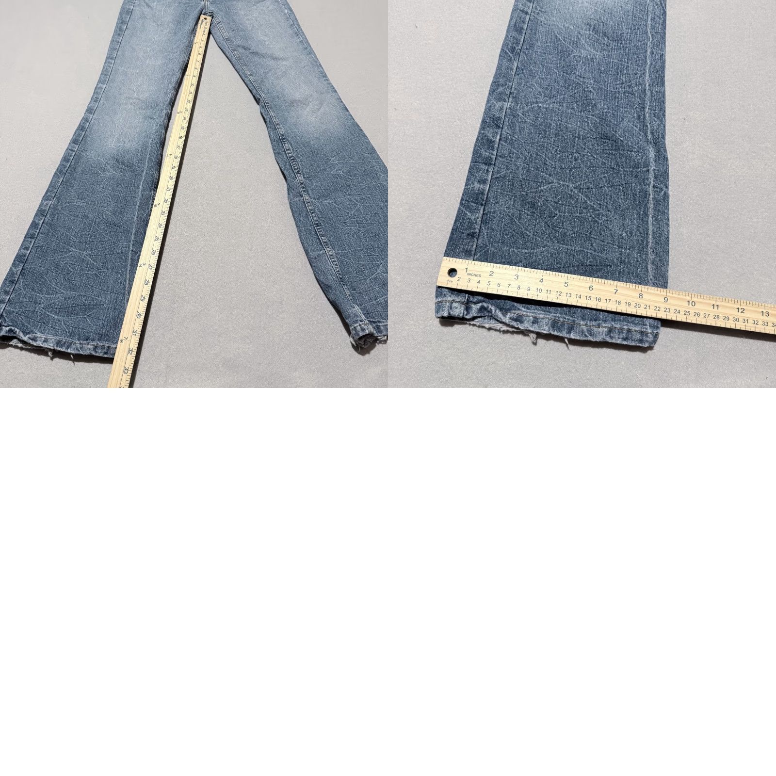Vintage VINTAGE Arizona Jean Co Flare Jeans Women Blue Low Rise 5 Pocket Denim Stretch 90s Y2K Womens Size 27" / US 4 / IT 40 - 9 Thumbnail