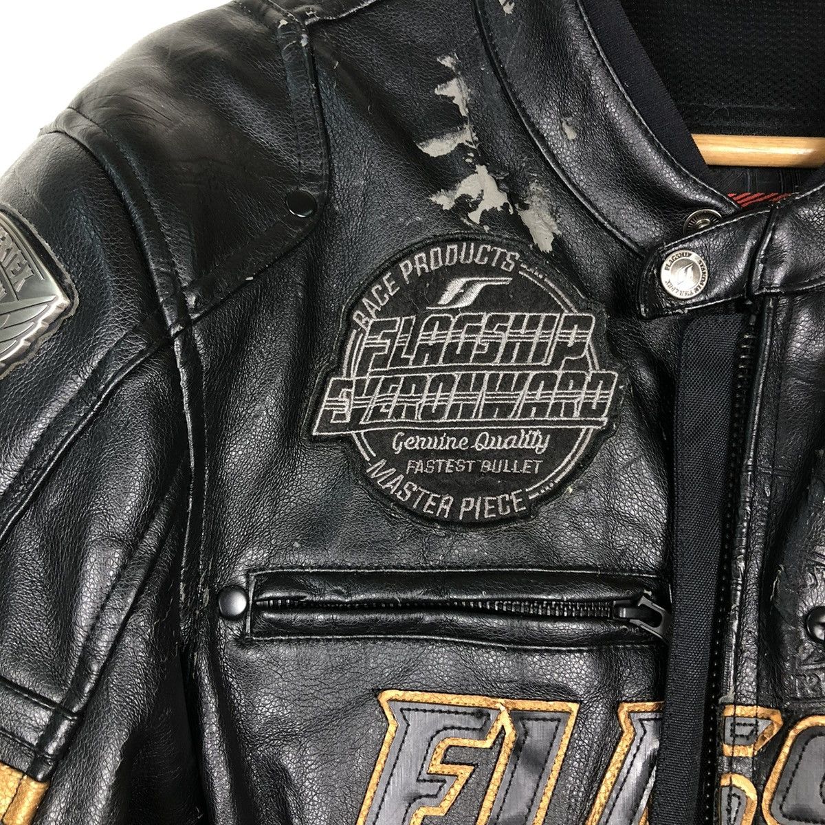 Japanese Brand 🔥Vintage Racing Biker Jacket Flagship Japan Made Big Logo Size US M / EU 48-50 / 2 - 19 Thumbnail