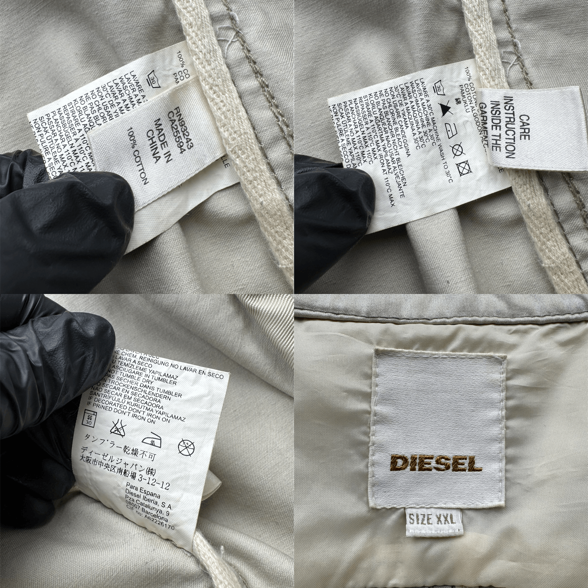 Diesel Diesel Vintage Jacket (V187)(D10) Size US XXL / EU 58 / 5 - 7 Thumbnail