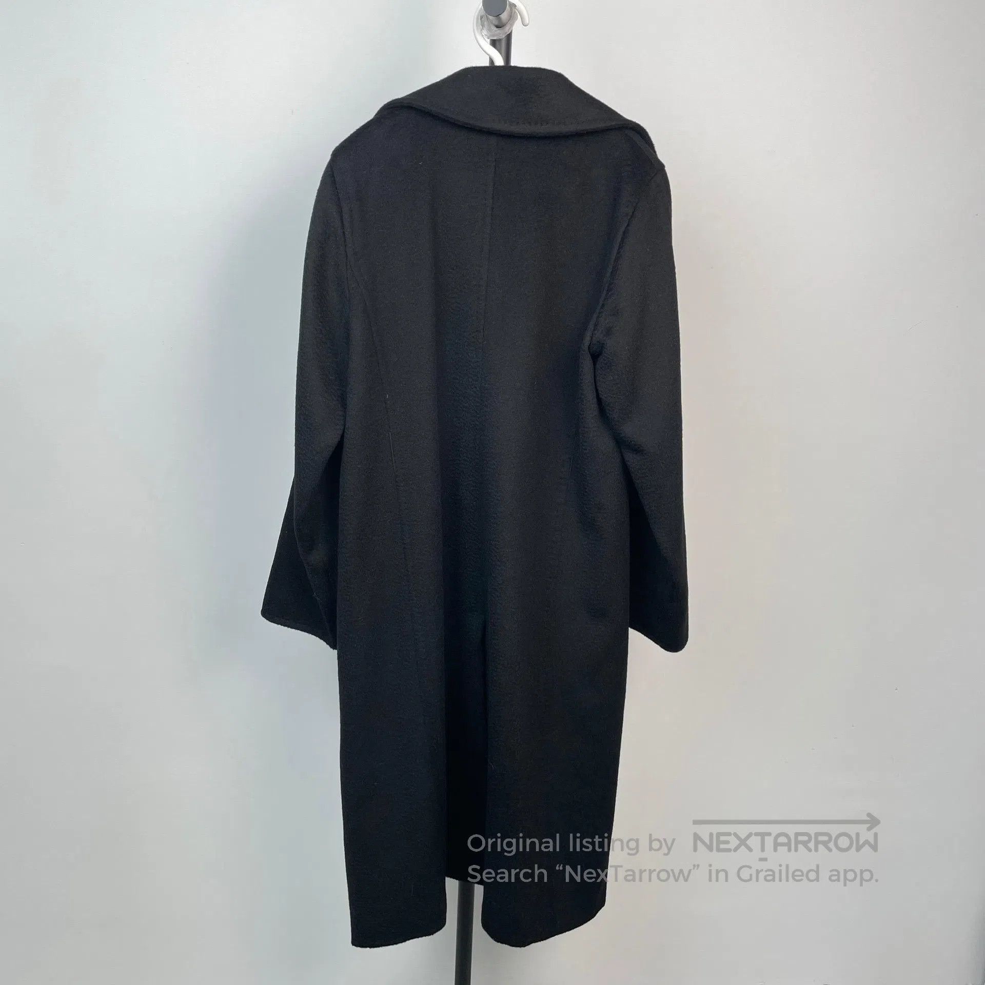 Max Mara Max Mara Black Long Camel Hair Coat| Size 4XL / US 24-26 - 2 Thumbnail
