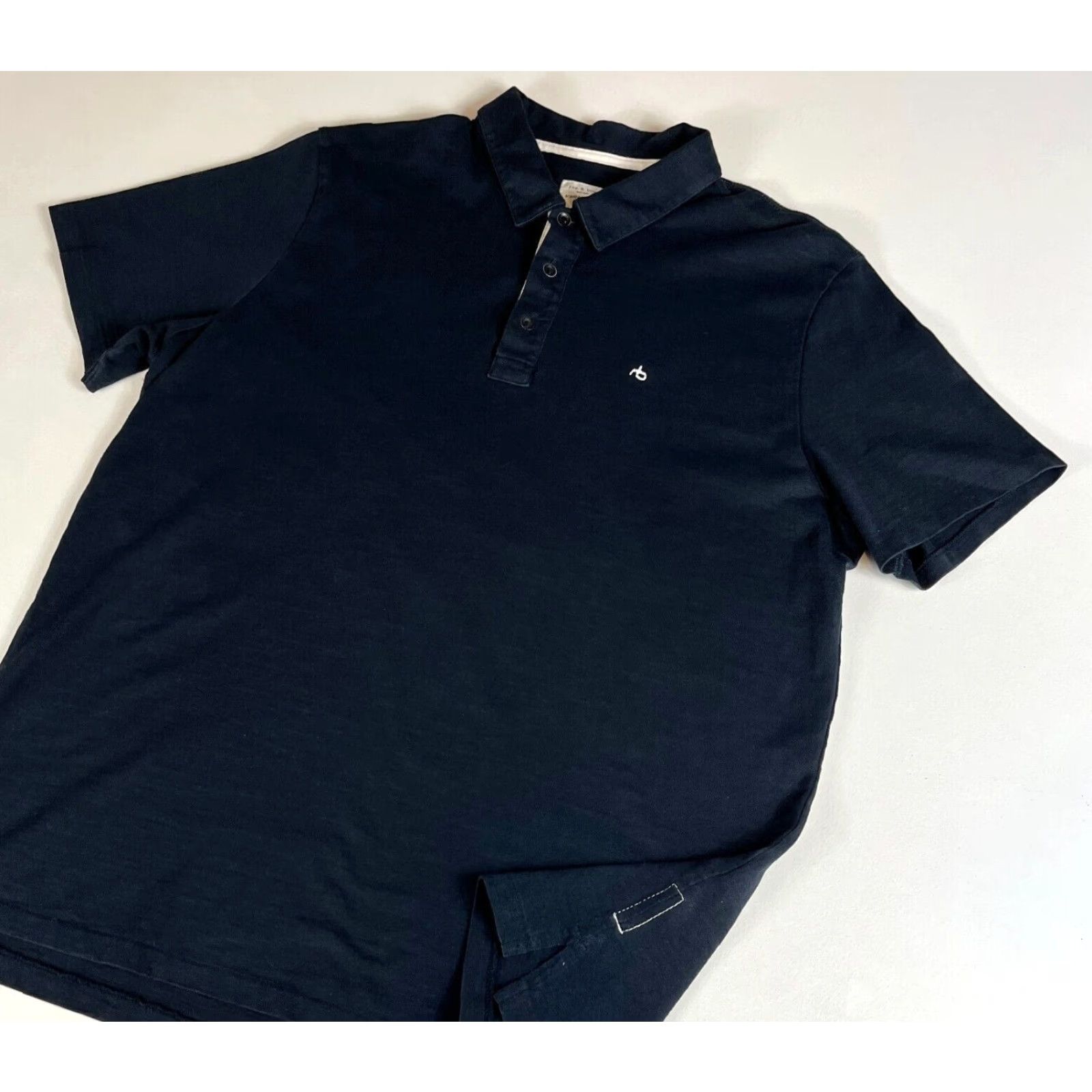 Rag & Bone rag & bone Men's Polo Shirt XL Black Classic Polo Shirt Mens XL Rag & Bone NYC Size US XL / EU 56 / 4 - 4 Thumbnail