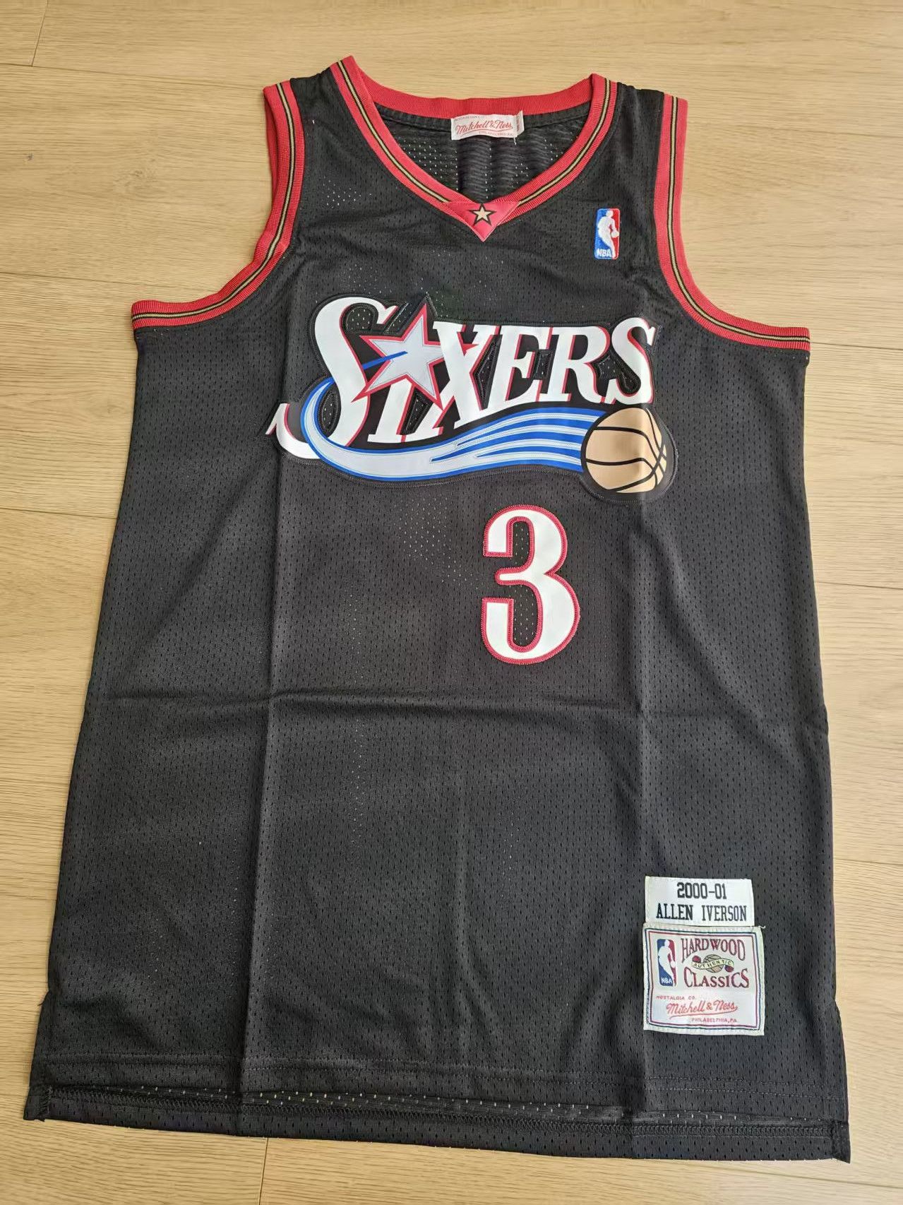 NBA Philadelphia 76ers #3 Allen Iverson Jersey Black Size US M / EU 48-50 / 2 - 1 Thumbnail