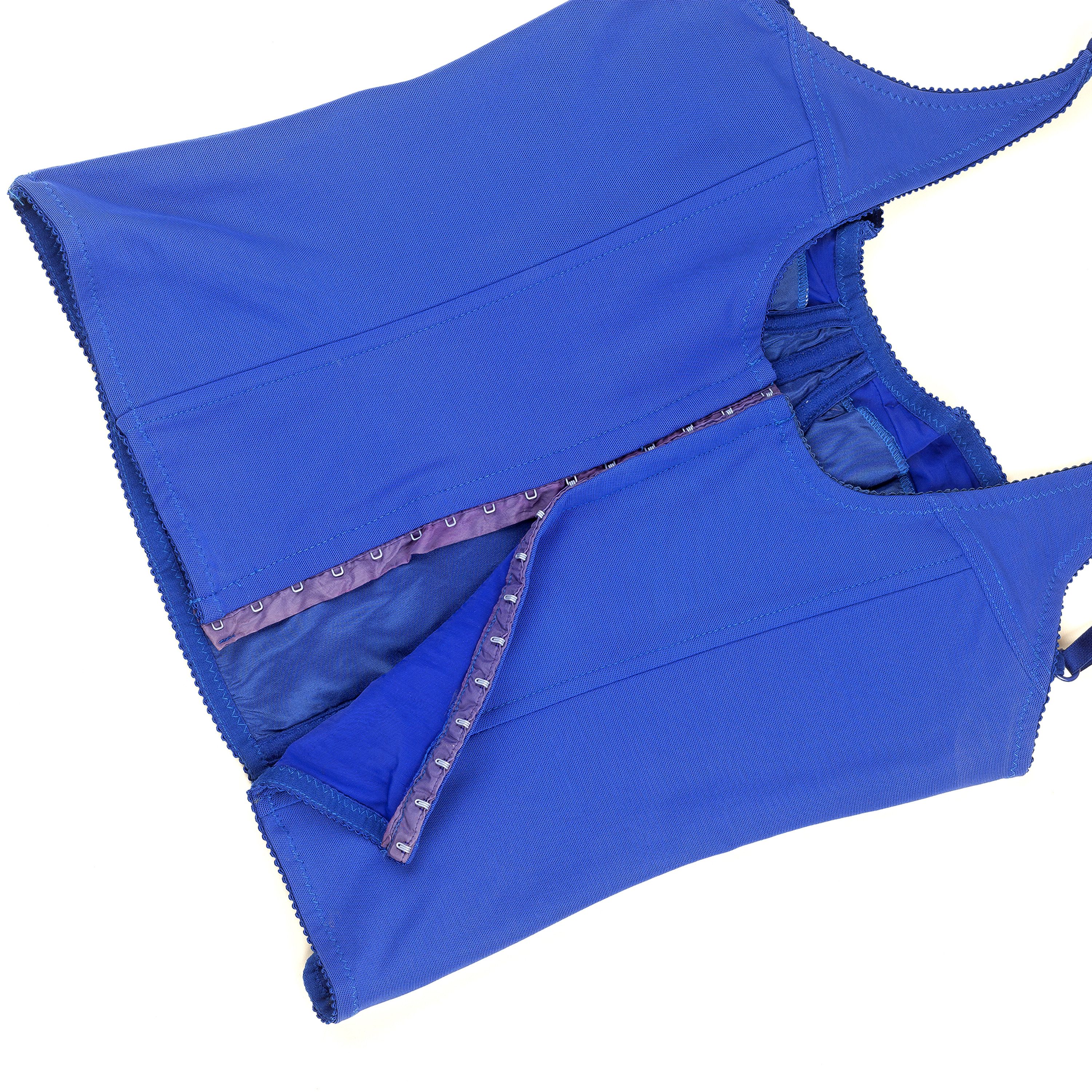 Dolce & Gabbana Dolce Gabbana Electric Blue Bustier Top (M) Size M / US 6-8 / IT 42-44 - 4 Thumbnail