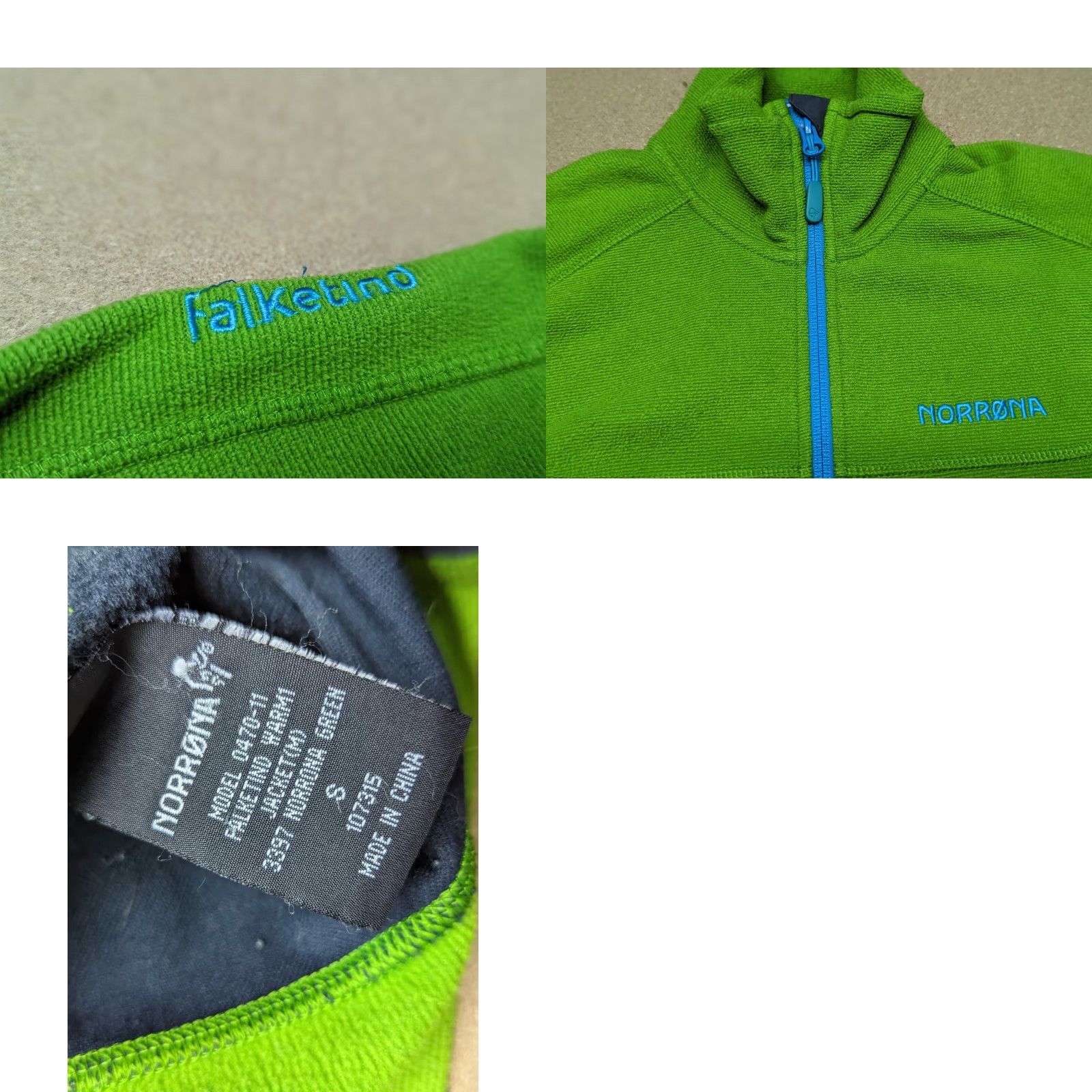 Vintage Norrona Falketind Warm1 Mens Jacket S Green Full Zip Outdoor Fleece Sport Track Jacket Size US S / EU 44-46 / 1 - 9 Thumbnail