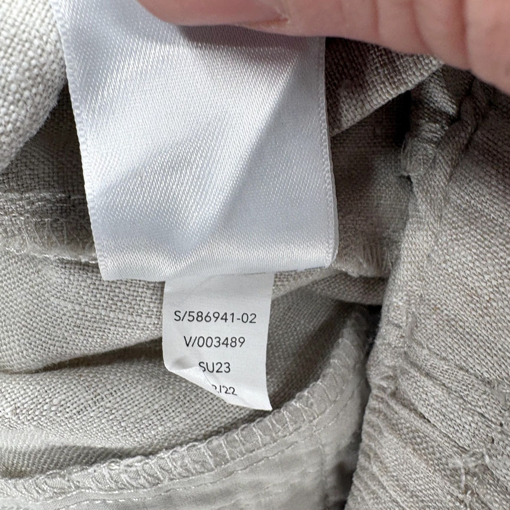 Athleta Athleta Voyager Linen Pant Womens 6 Beige Crop Lightweight Adjustable Waist Camp Pants Size 28" / US 6 / IT 42 - 6 Thumbnail