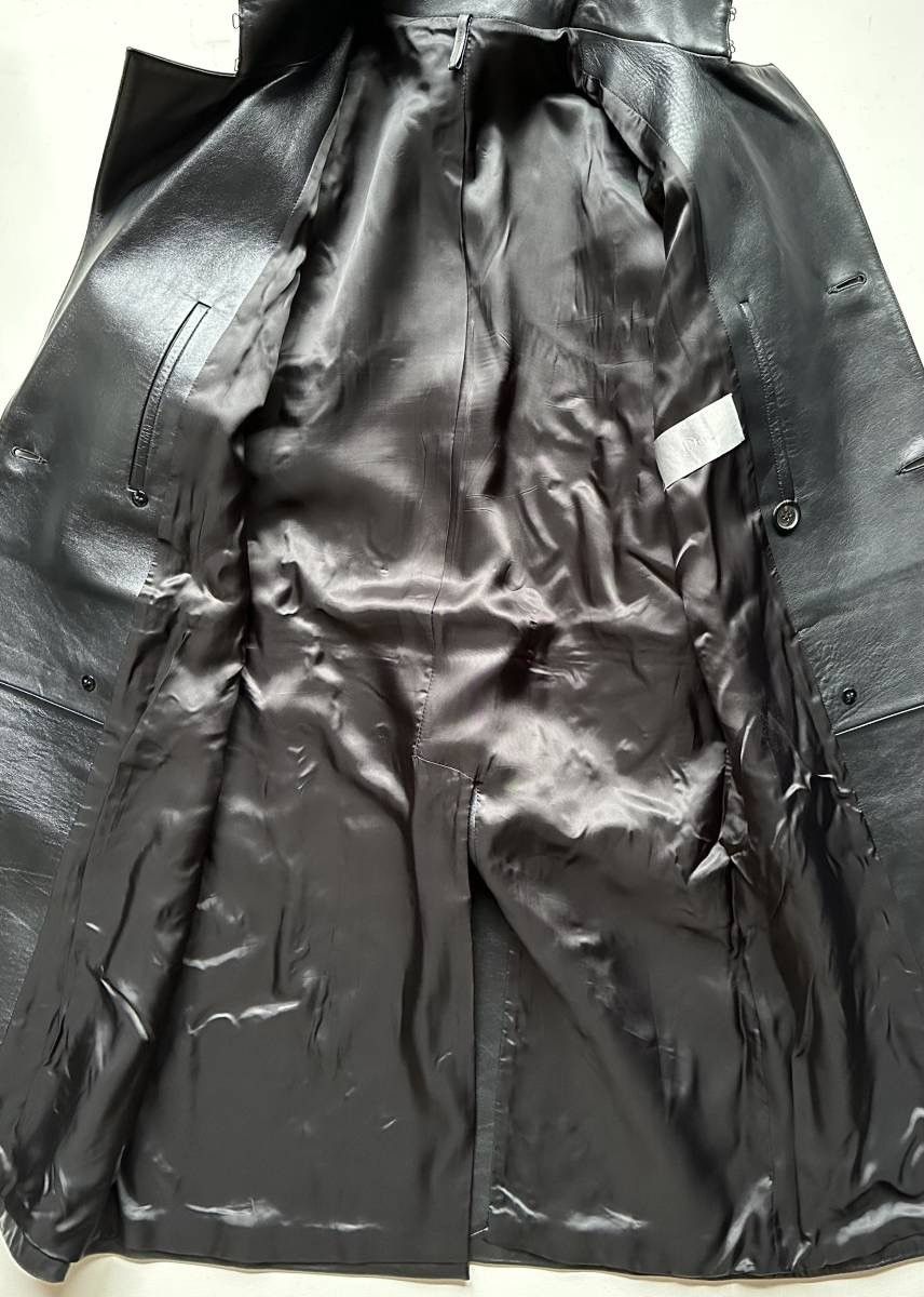 Dior × Hedi Slimane AW01 SOLITAIRE double breasted leather coat Size US L / EU 52-54 / 3 - 5 Thumbnail
