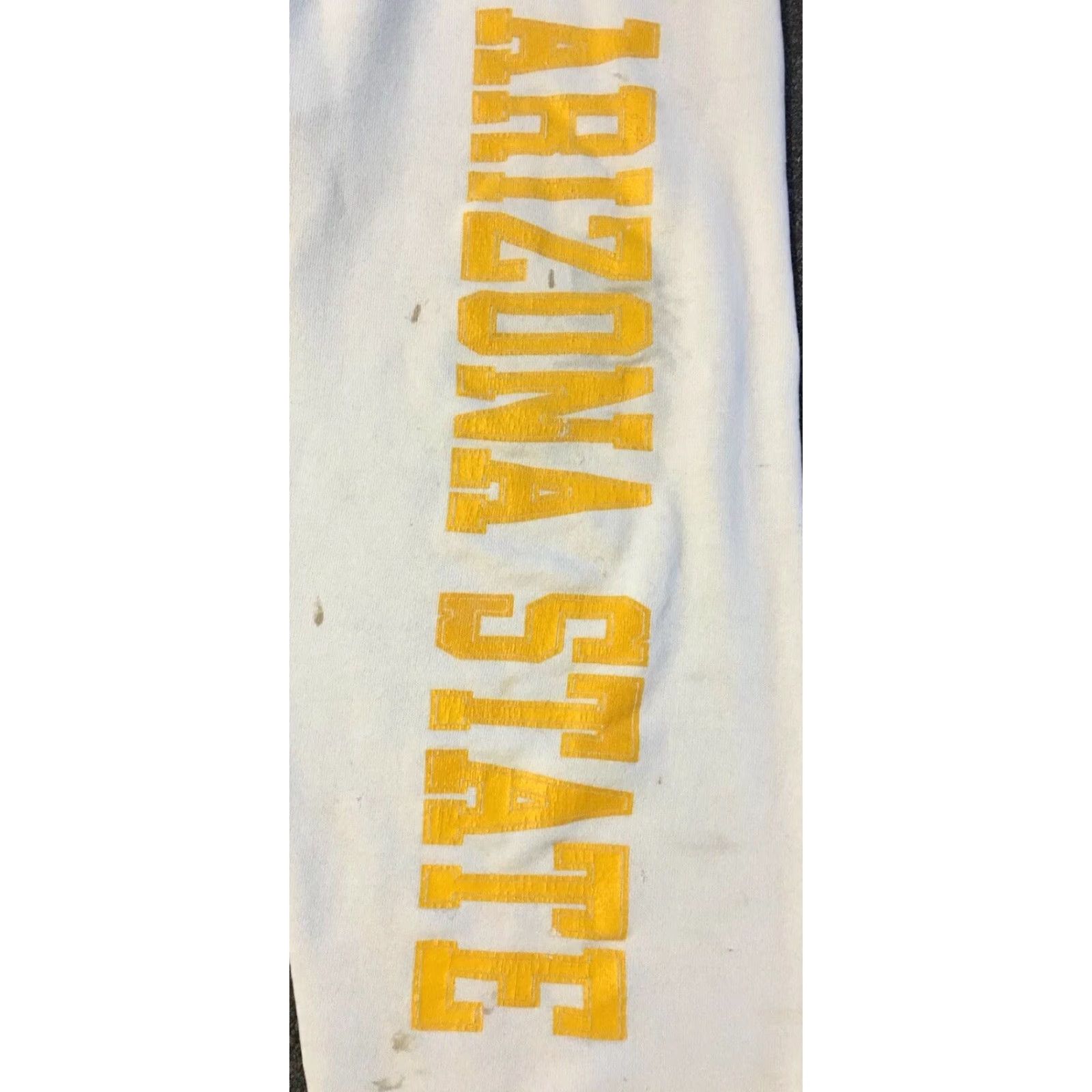 Vintage VINTAGE ASU Sweatpants L 80s 90s Distressed Faded Arizona State University College USA Discus Men pants White Regular Size L Shirts/Hoodies? Size US 33 - 2 Thumbnail