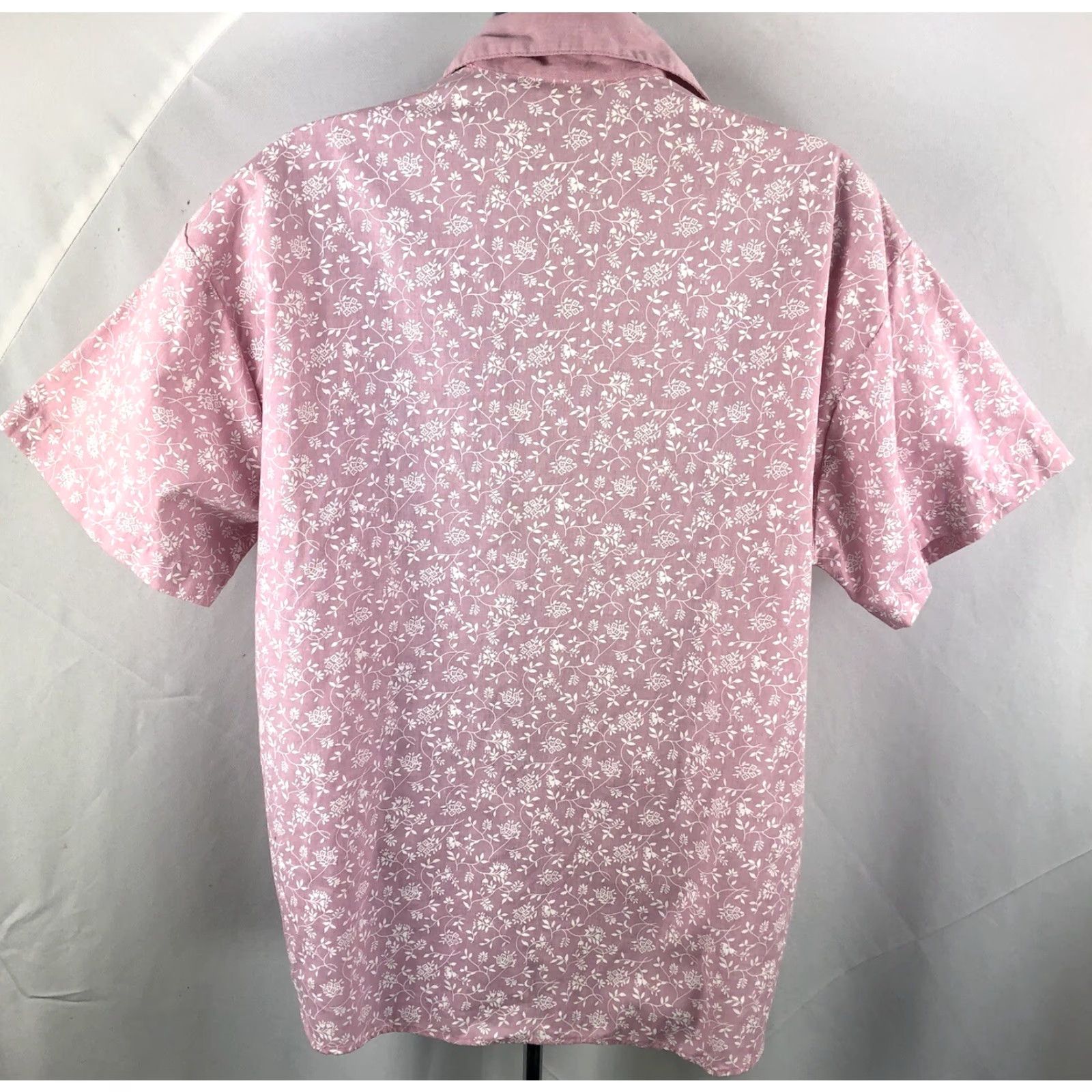 Lee VINTAGE Lauren Lee Button-Up Pink Floral Pocket Collar CottageCore Retro 8 Womens Shirt XS? Size M / US 6-8 / IT 42-44 - 3 Thumbnail