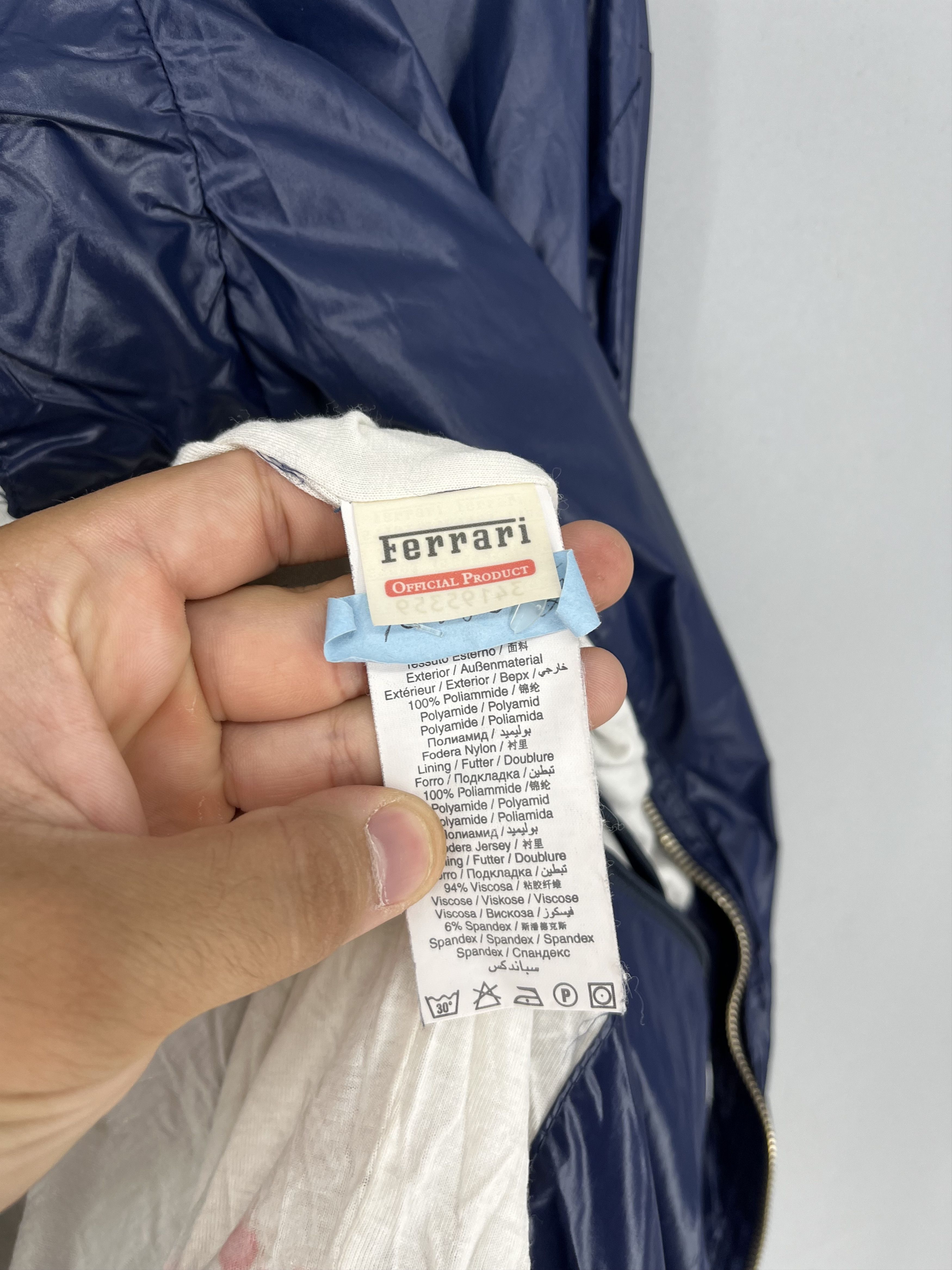 Ferrari Vintage 90s Ferrari Windbreaker Jacket Navy Blue Size XL Size US XL / EU 56 / 4 - 15 Thumbnail