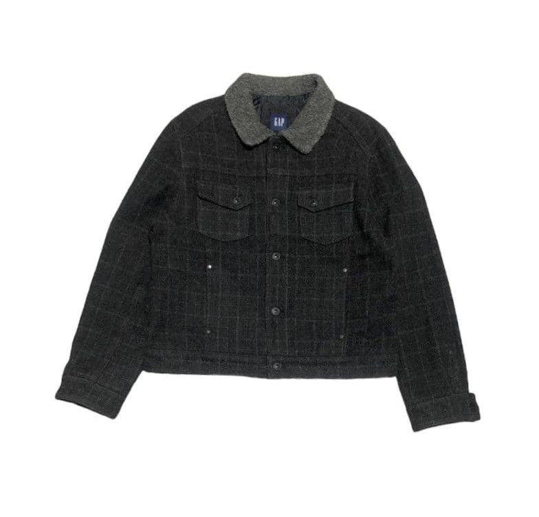 Japanese Brand Japanese Gap Wool Trucker Jacket Size US L / EU 52-54 / 3 - 1 Thumbnail