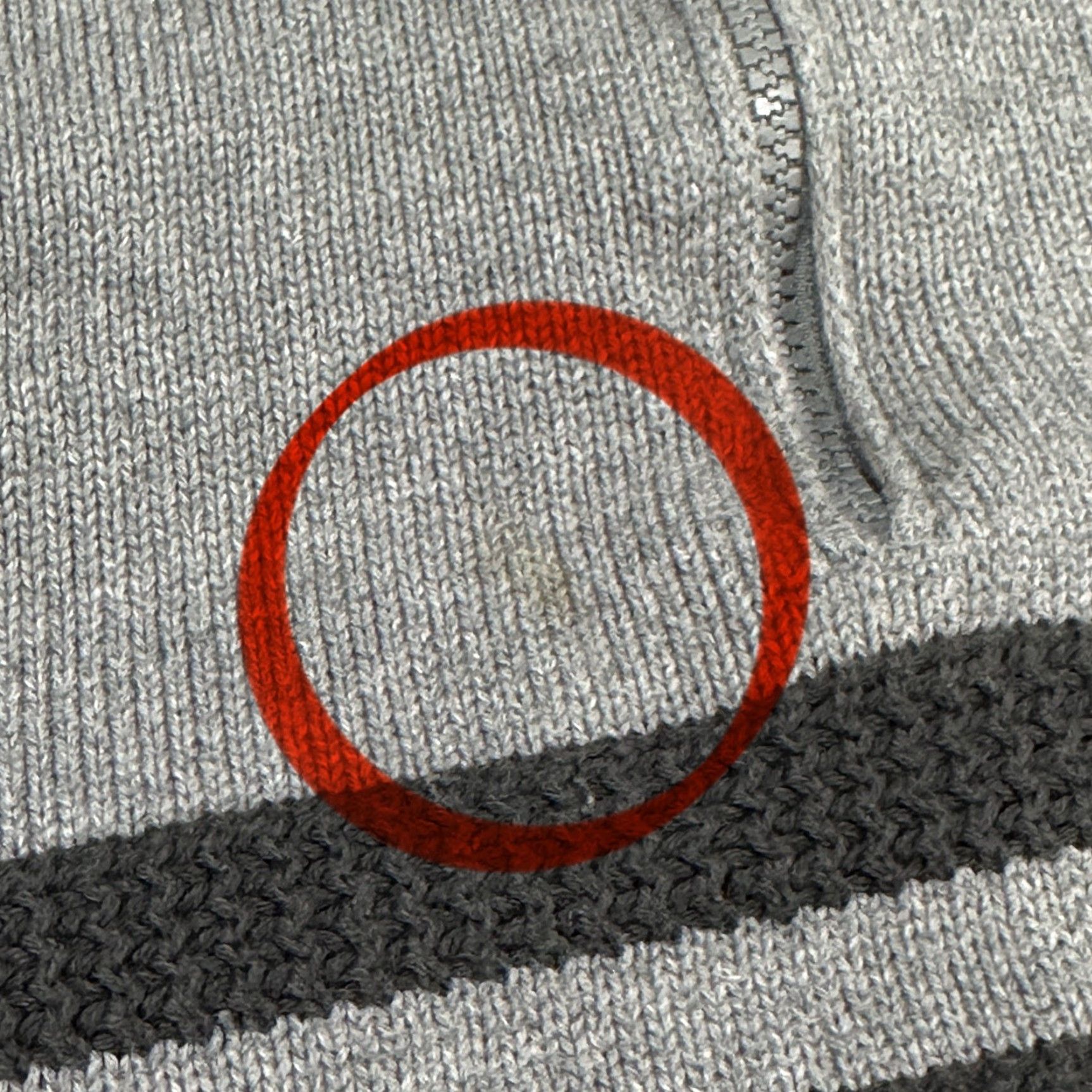 Vintage Tahari Sweater Womens XL Gray 100% Cotton Striped Pullover Mock Neck Long Sleeve Casual Preppy Academia) Size XL / US 12-14 / IT 48-50 - 6 Thumbnail