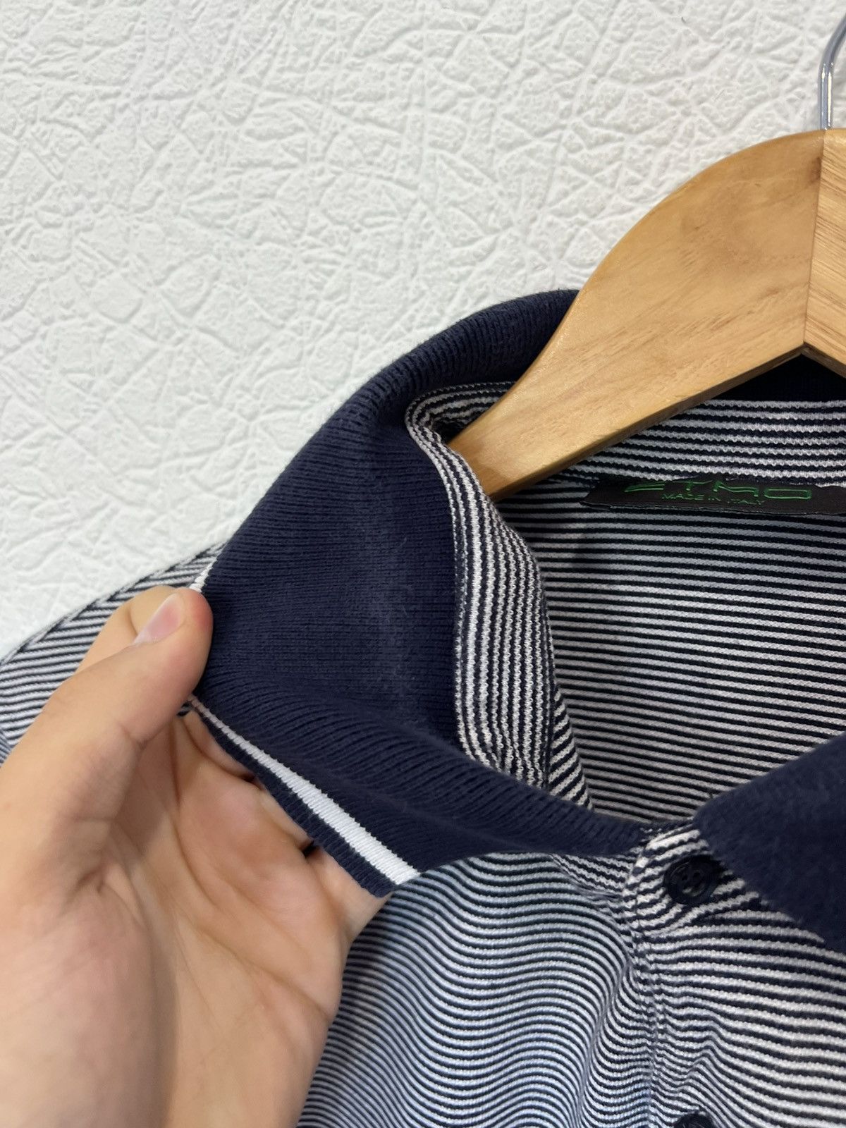 Etro Etro Striped Grey Polo Shirt Tee Size US XL / EU 56 / 4 - 5 Thumbnail