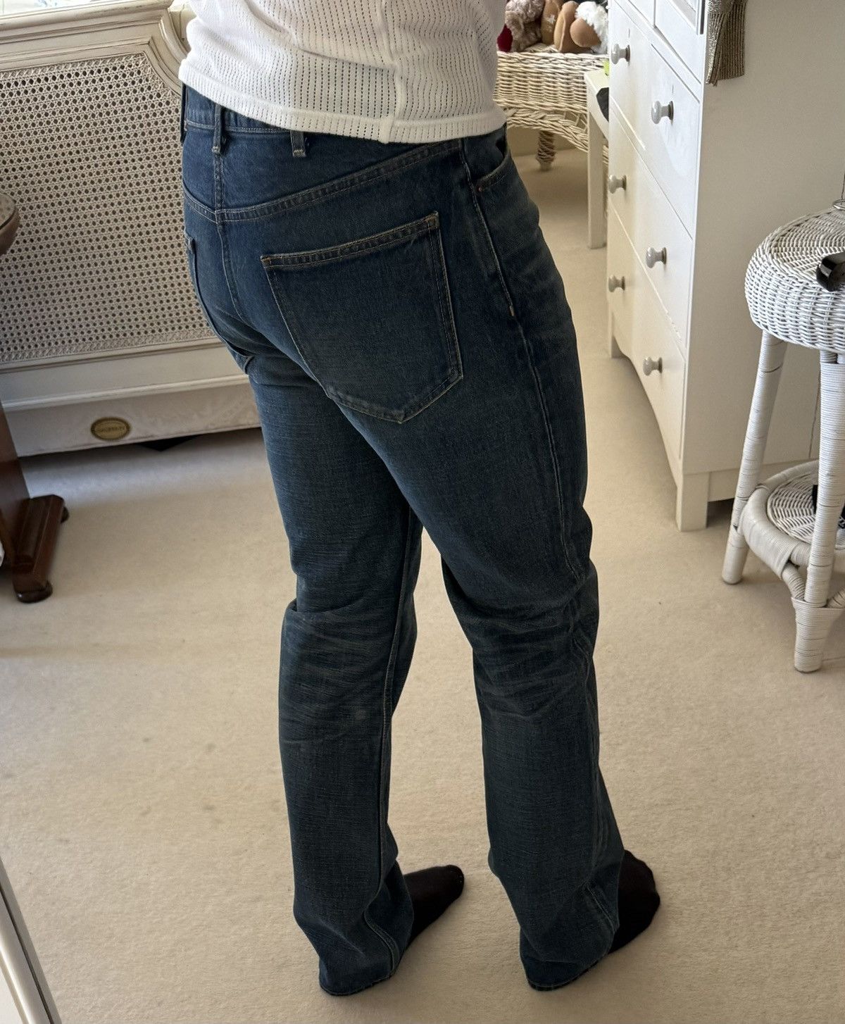 Celine Celine Hedi Slimane Dark union wash Francoise jeans 29 $1200 Size US 29 - 24 Thumbnail