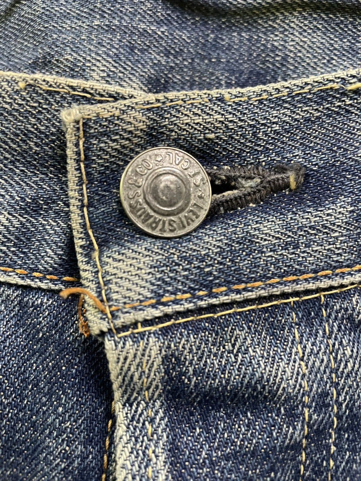 Levi's Levis 501 Big E 1966 Japan Made Damage Jeans Size US 34 / EU 50 - 4 Thumbnail