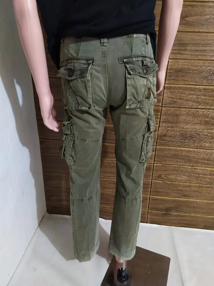 Other Bapai Cargo Tactical Multi pocket Olive Colour Pants Size US 29 - 16 Thumbnail