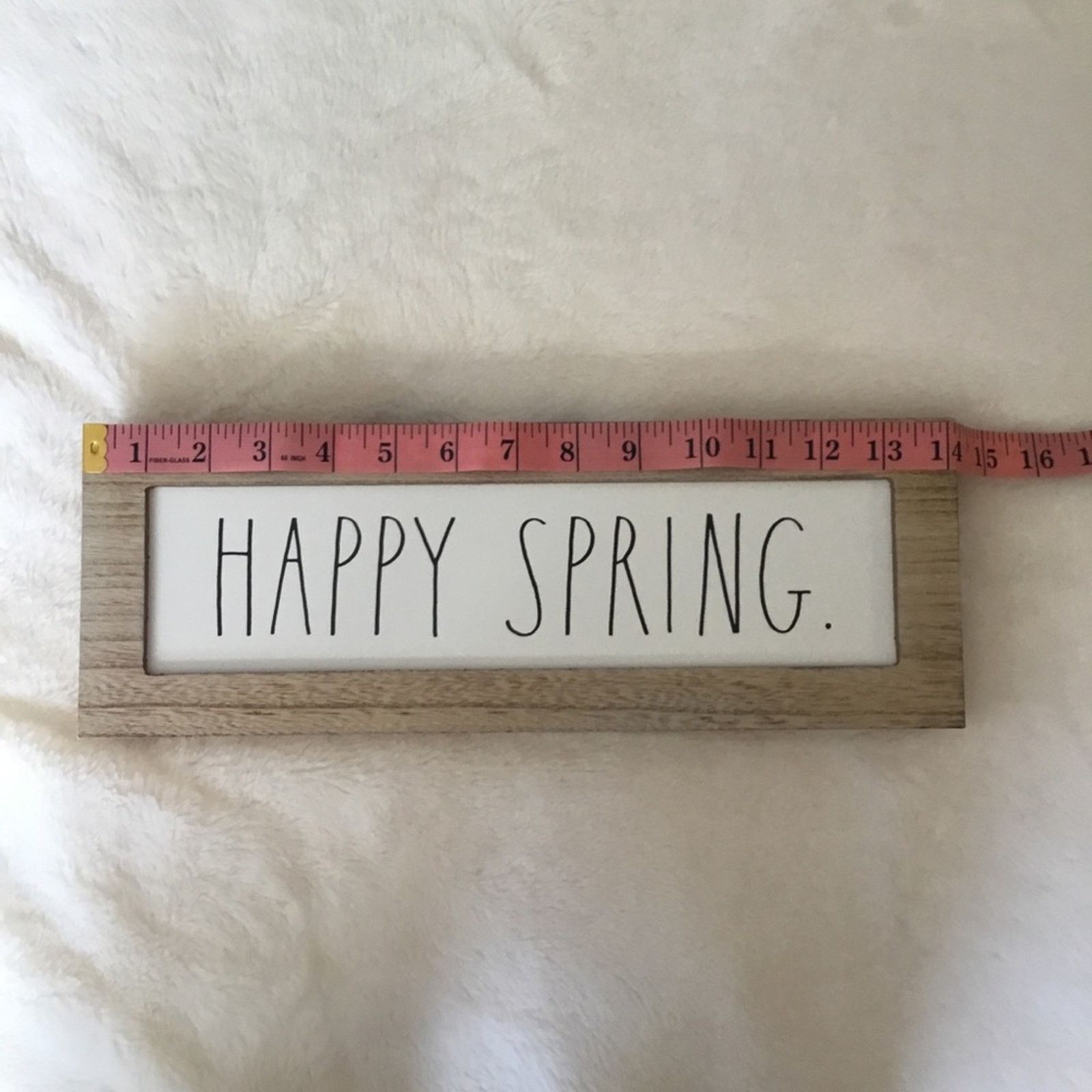 Other Rae Dunn White "HAPPY SPRING" Wooden Wall Sign Size ONE SIZE - 10 Thumbnail