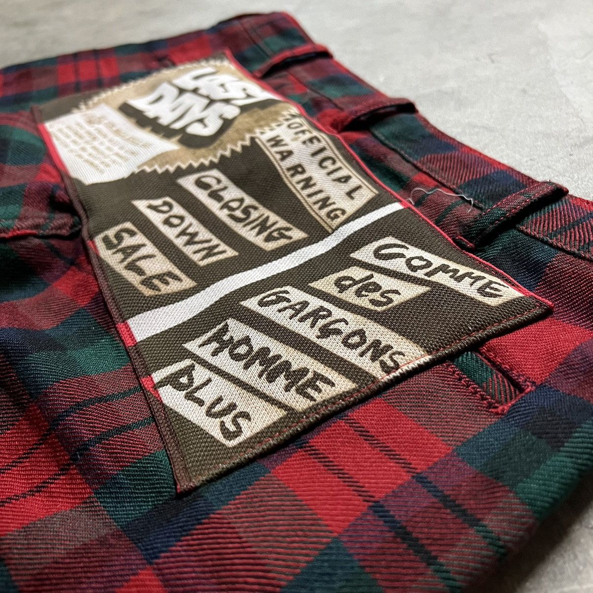 Comme des Garcons × Comme des Garcons Homme Plus × Designer Vintage Comme Des Garcon Homme Plus Plaid Trouser Pants Size US 31 - 3 Thumbnail
