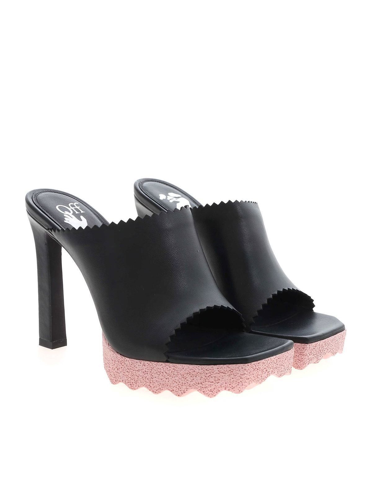Off-White o1gr1nt0125 Sponge Mules in Black Size US 7 / IT 37 - 2 Thumbnail