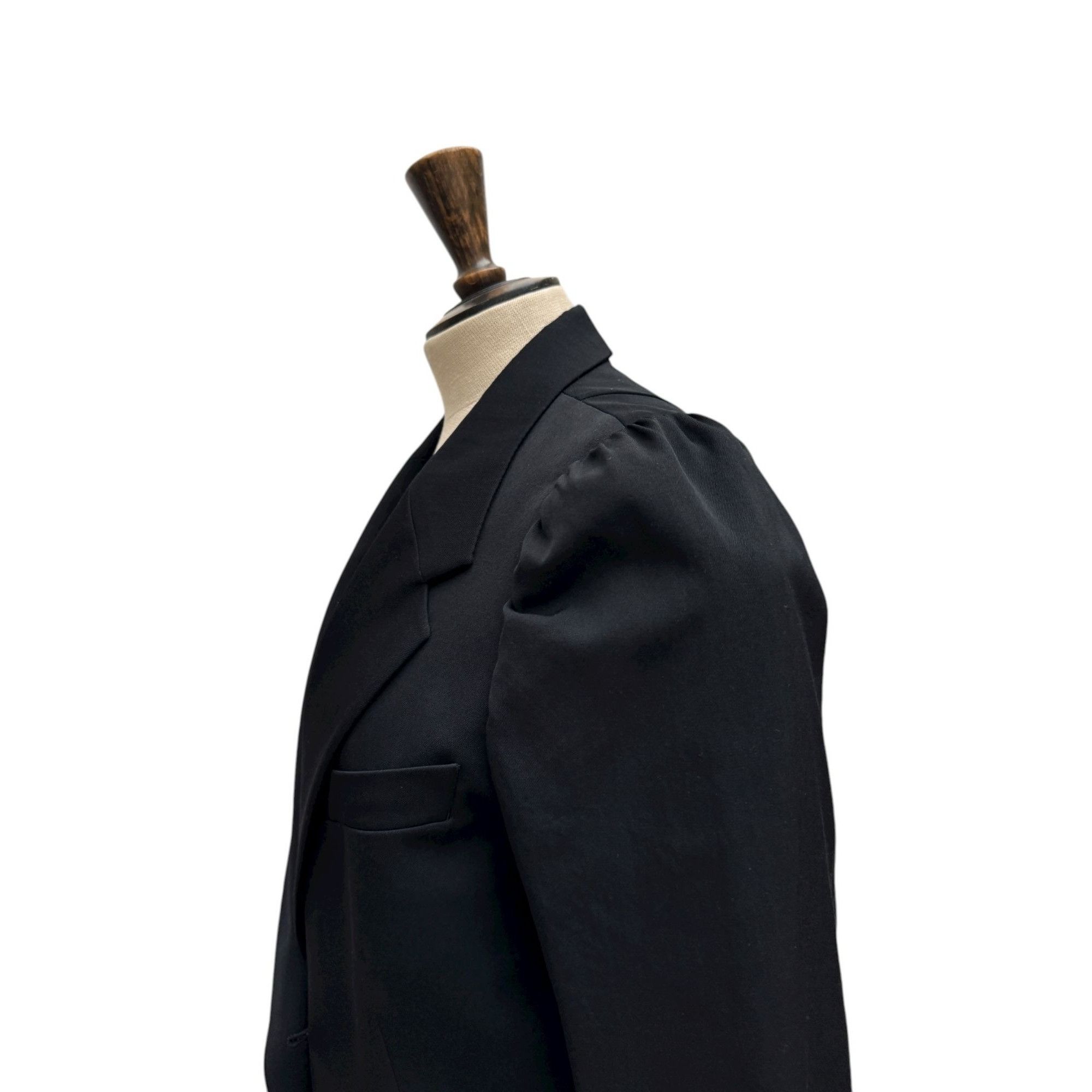 Dries Van Noten 1990s Cigarette Shoulder Black Blazer Jacket Size M / US 6-8 / IT 42-44 - 5 Thumbnail