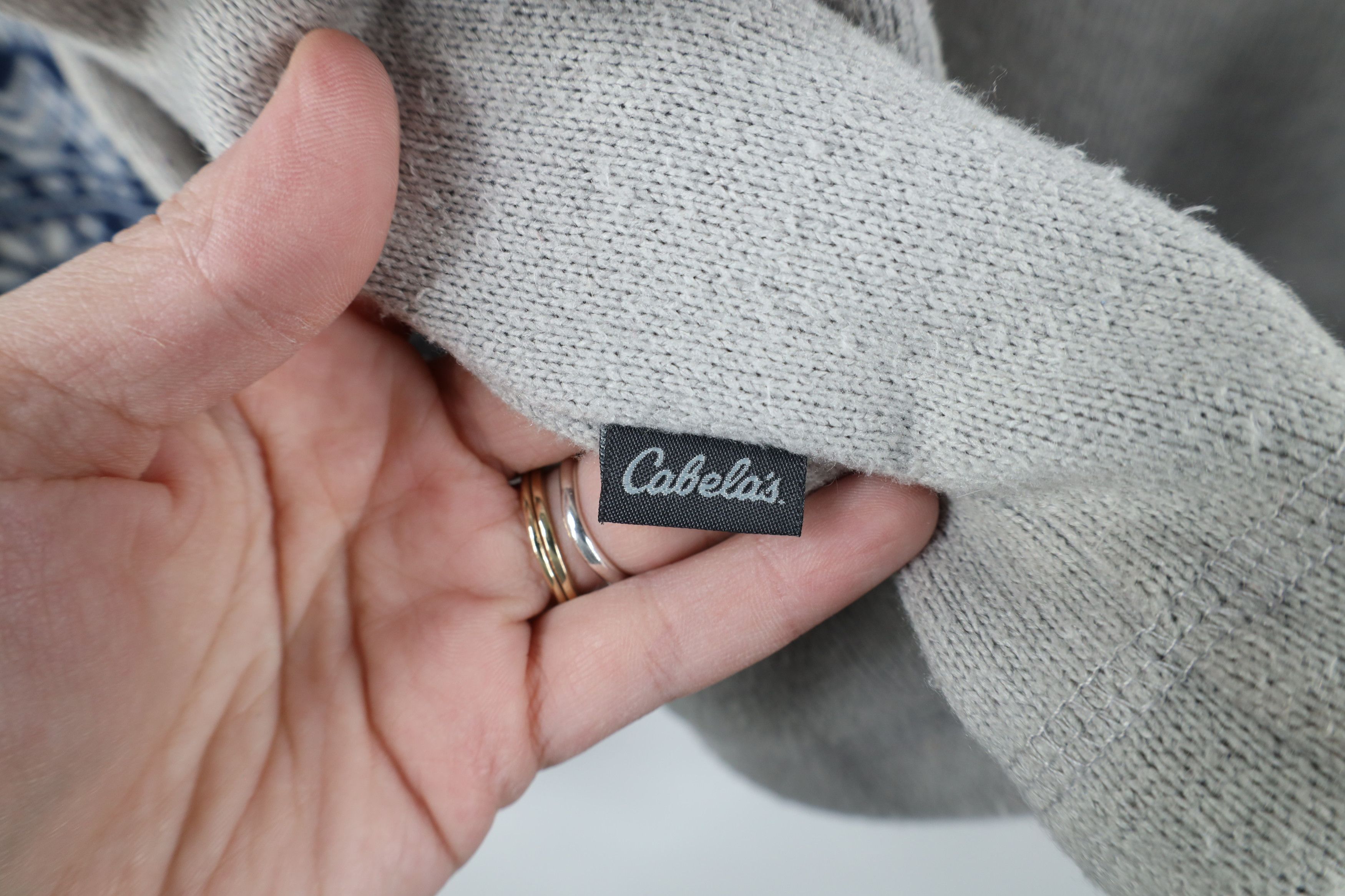 Cabelas × Vintage Vintage Cabelas Poinsettia Knit Sweater Jacket Swacket Size US XL / EU 56 / 4 - 12 Thumbnail