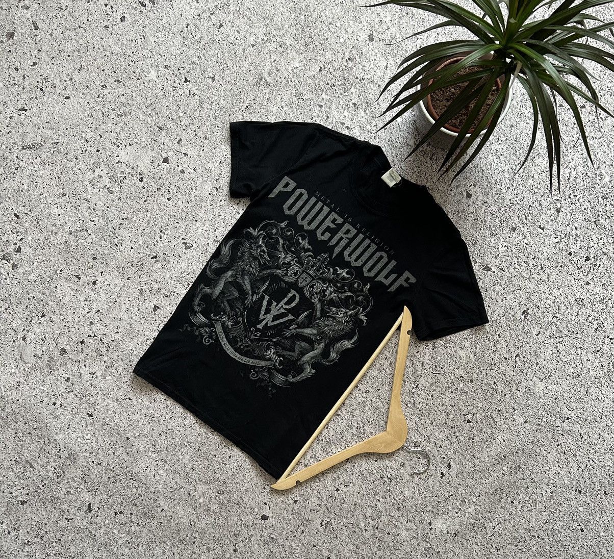 Band Tees × Vintage Vintage Powerwolf Metal Is Religion Rock Band T-shirt Size US S / EU 44-46 / 1 - 1 Thumbnail