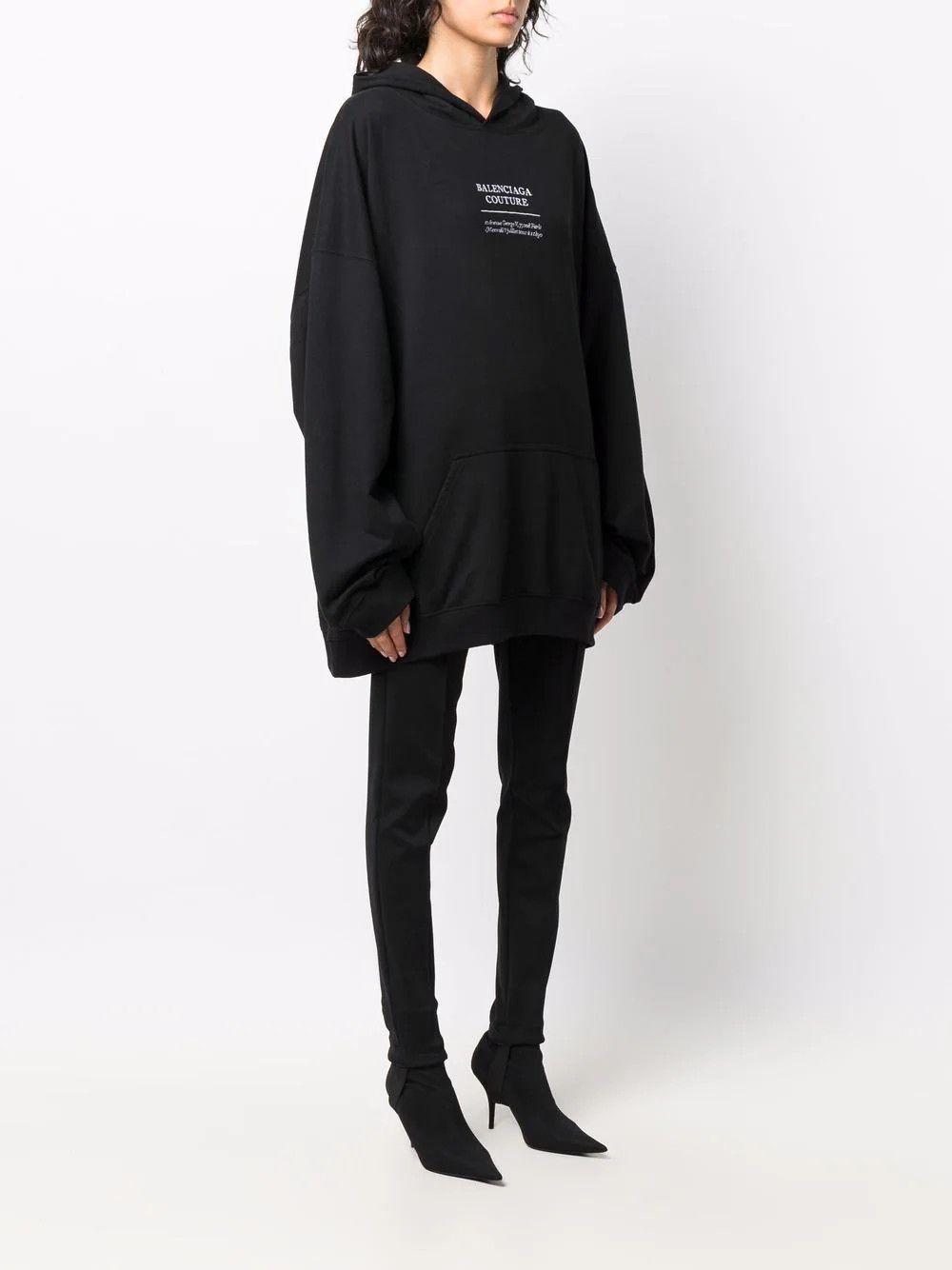 Balenciaga o1mt1gz0424 Couture Boxy Hoodie in Black | Grailed