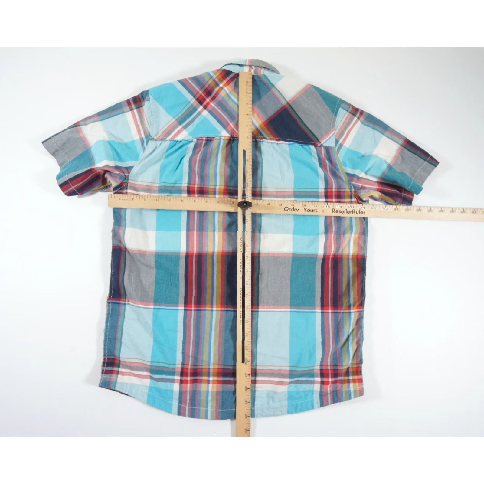 KAVU Kavu Shirt Mens Medium Button Down Short Sleeve Plaid Stretch Outdoors Hike Size US M / EU 48-50 / 2 - 7 Thumbnail