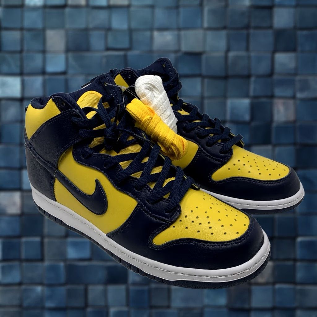 Nike Nike Dunk High SP 2020 Michigan Men's Size 12 Size US 12 / EU 45 - 1 Thumbnail