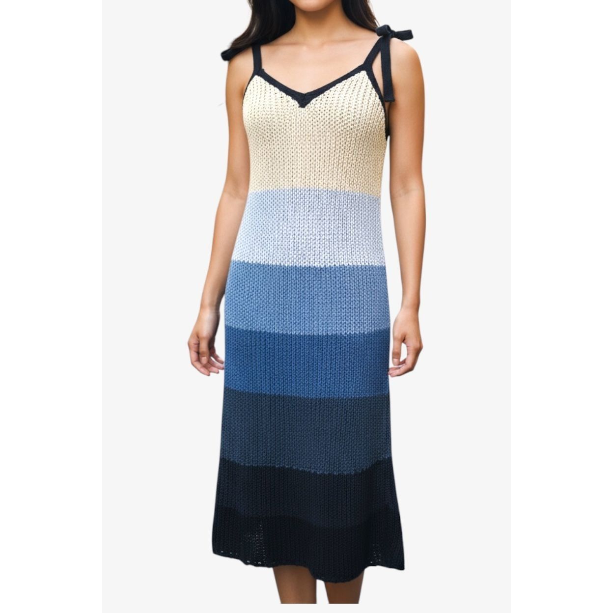 zara colorblock knit dress NWT Zara Crochet Midi M Color Block Cream Blue Bo embroidered prom dress