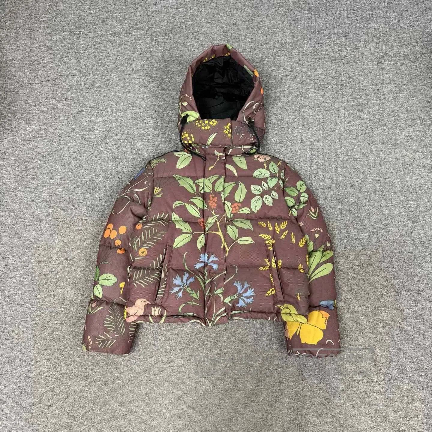 Loewe LOEWE Women's Floral Hooded Down Jacket. Size XS / US 0-2 / IT 36-38 - 1 Thumbnail
