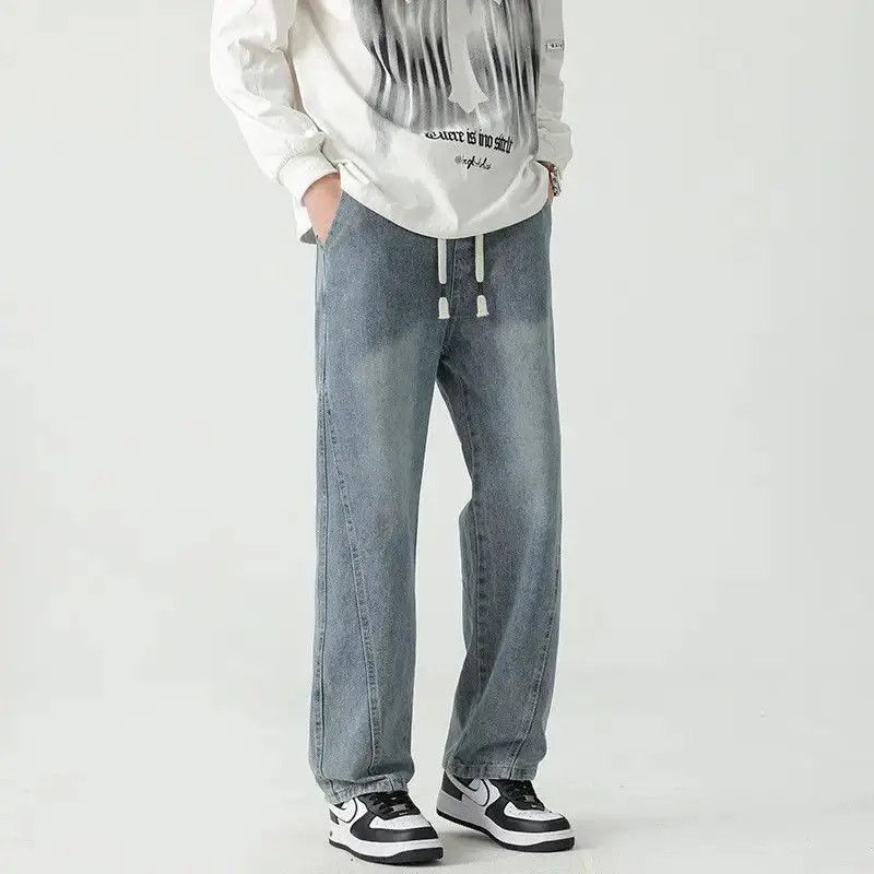 Japanese Brand Retro loose casual straight leg jeans Size US 32 / EU 48 - 5 Thumbnail