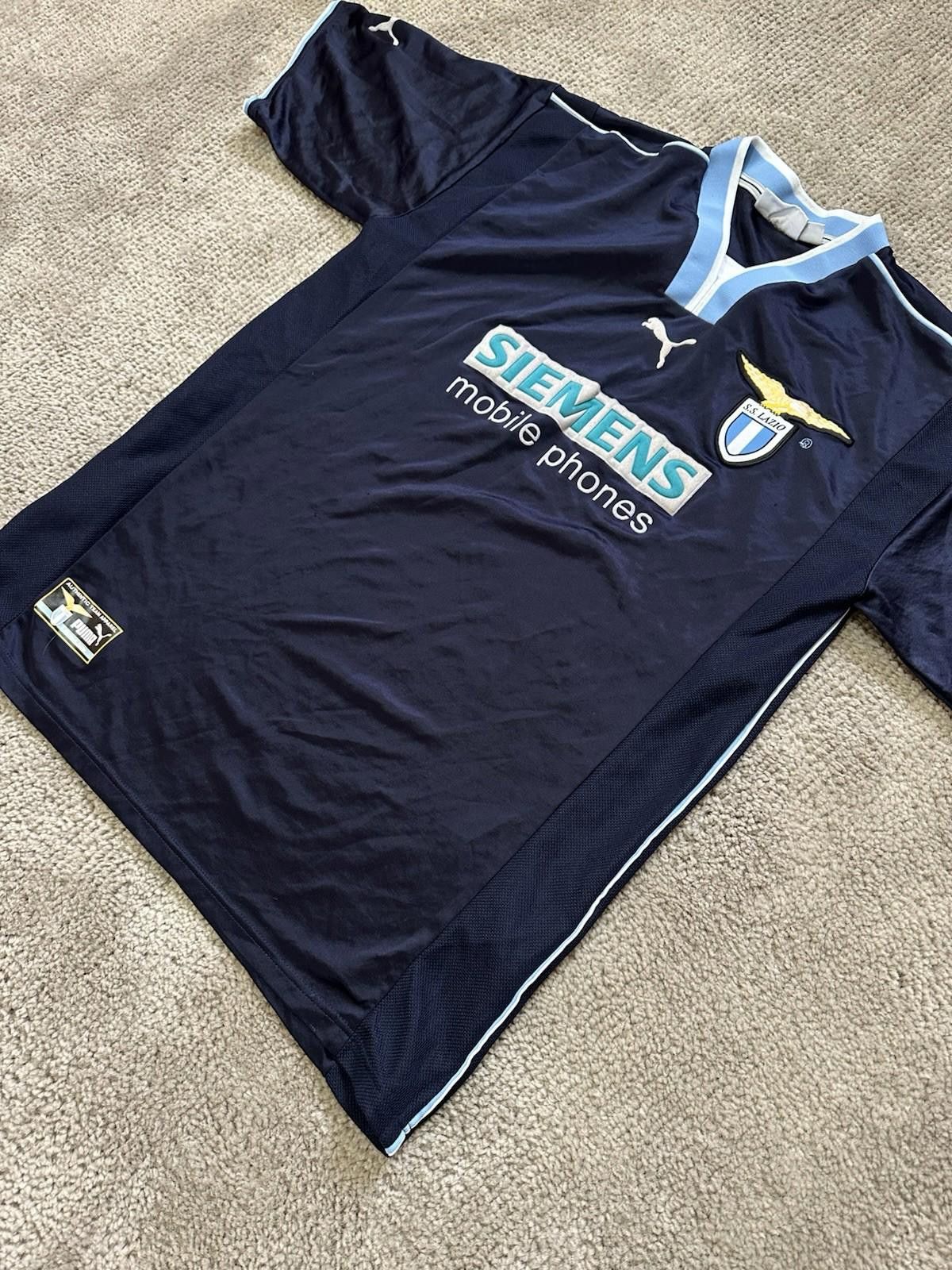 Puma Lazio 2000/01 Away Football Shirt Soccer Jersey Sz XL