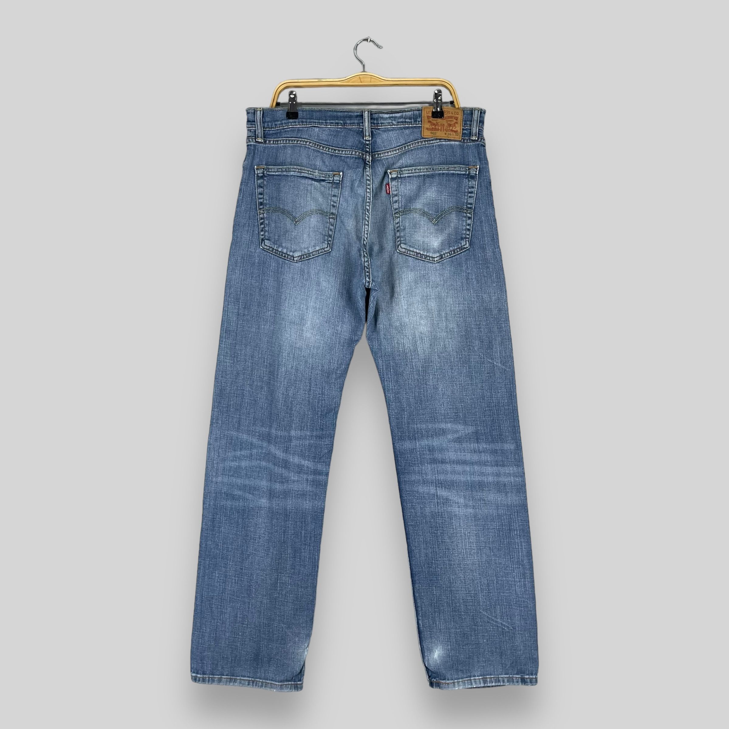 Levi's × Vintage Size 36 Vintage Levis 505 Distressed Medium Wash Jeans Size US 36 / EU 52 - 9 Thumbnail