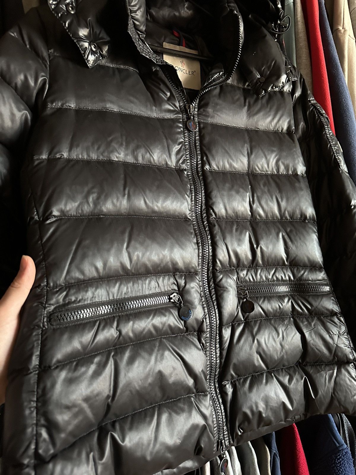 Moncler × Vintage Moncler jacket Black Luxury Size S / US 4 / IT 40 - 3 Thumbnail